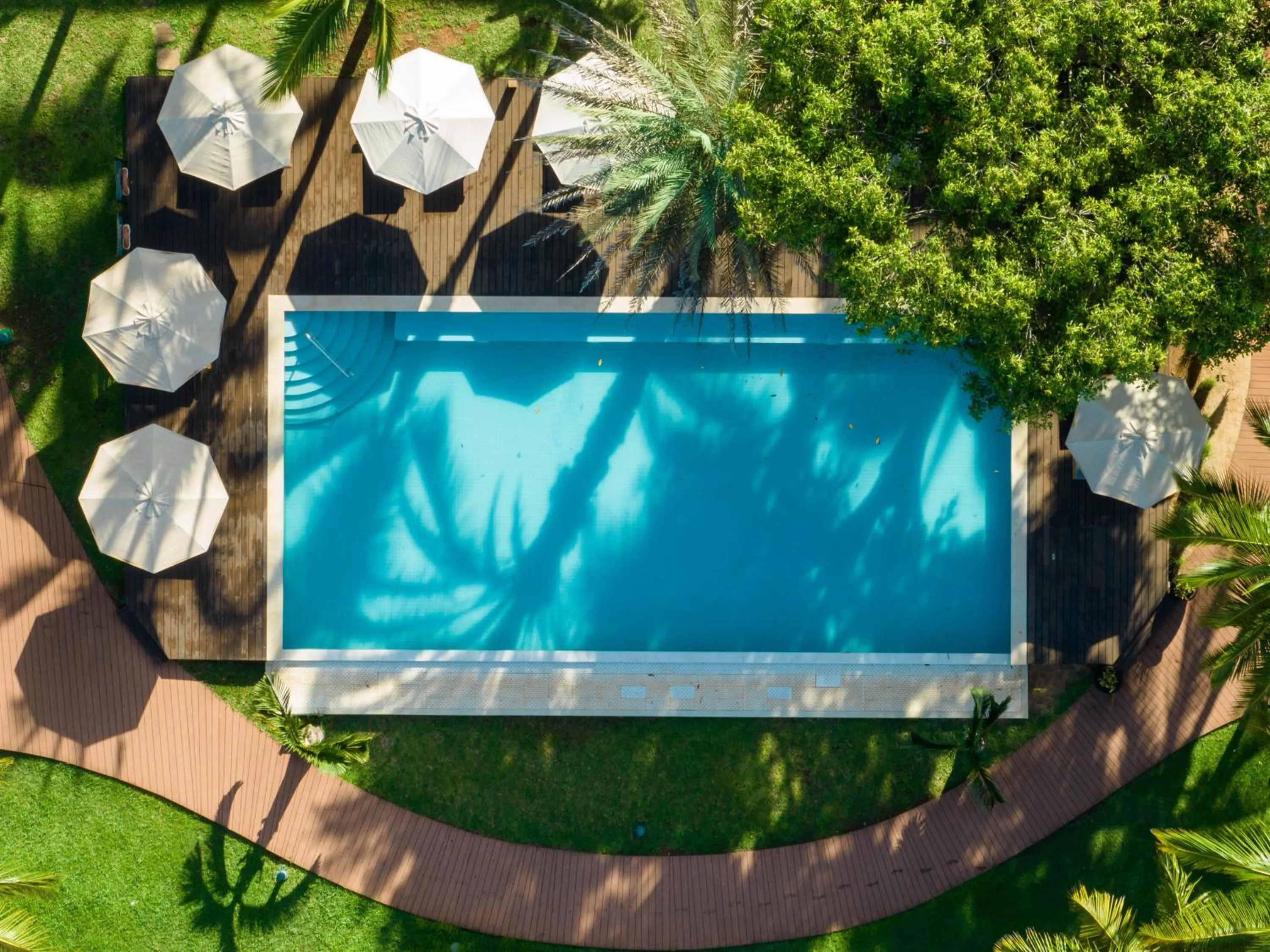 Swimming pool in InterContinental Mauritius Resort Balaclava Fort by IHG