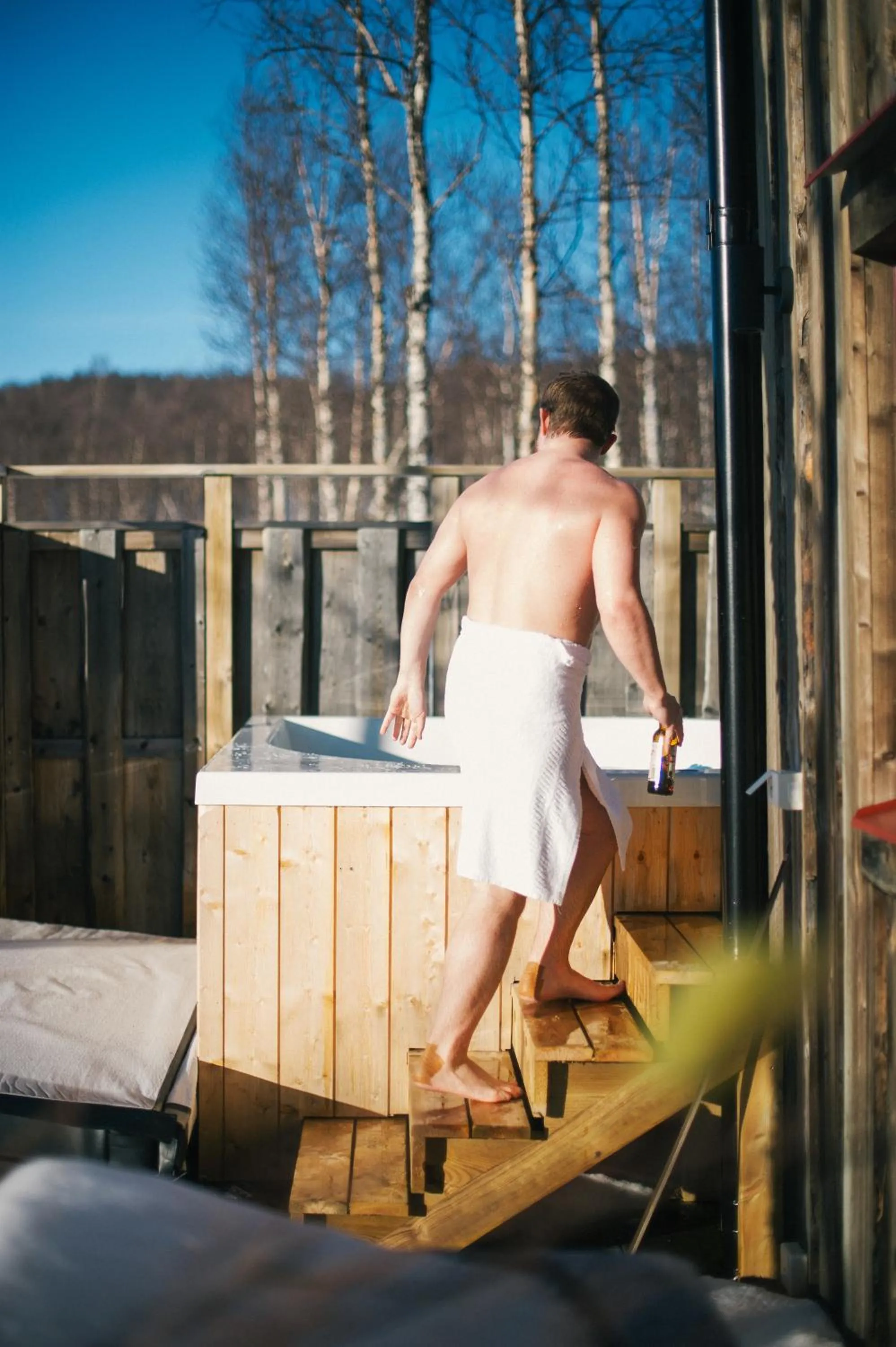 Open Air Bath in Fjällfrid stugby