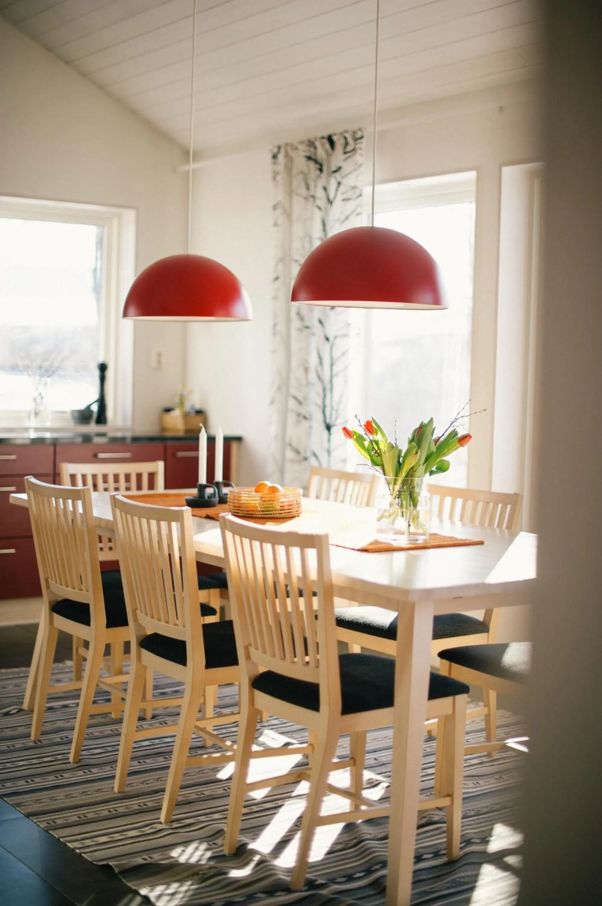 Dining area in Fjällfrid stugby