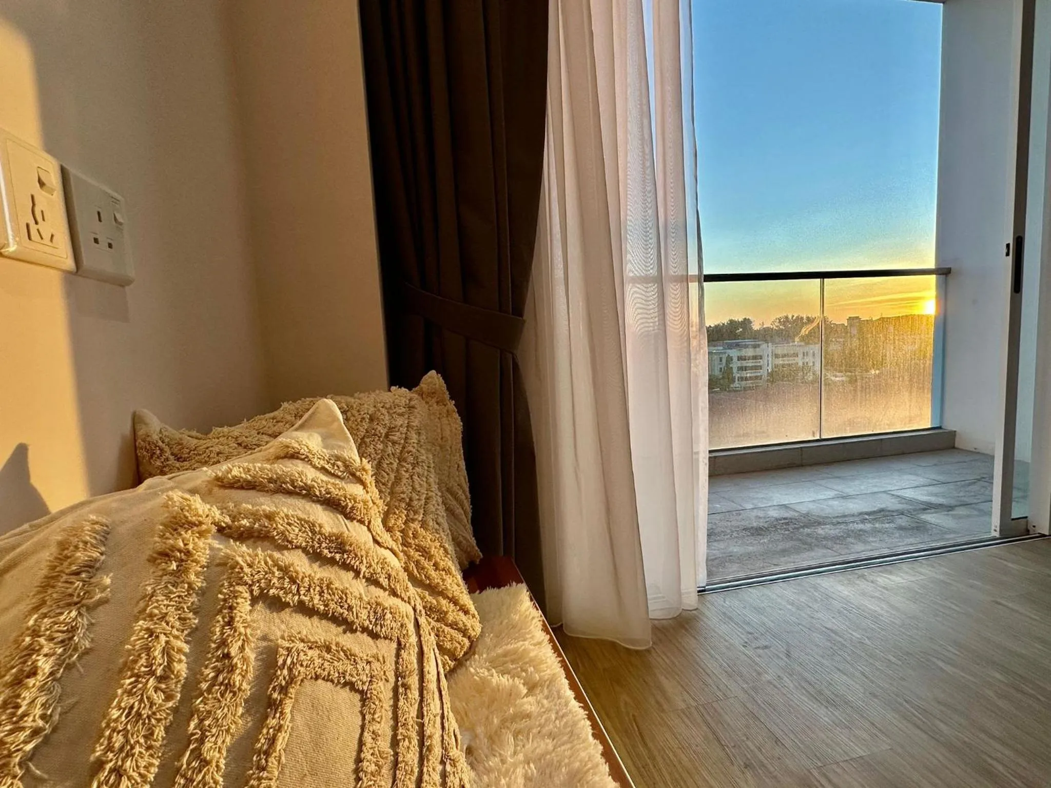 Bedroom, Bed in Deco Home @ Aru Suites