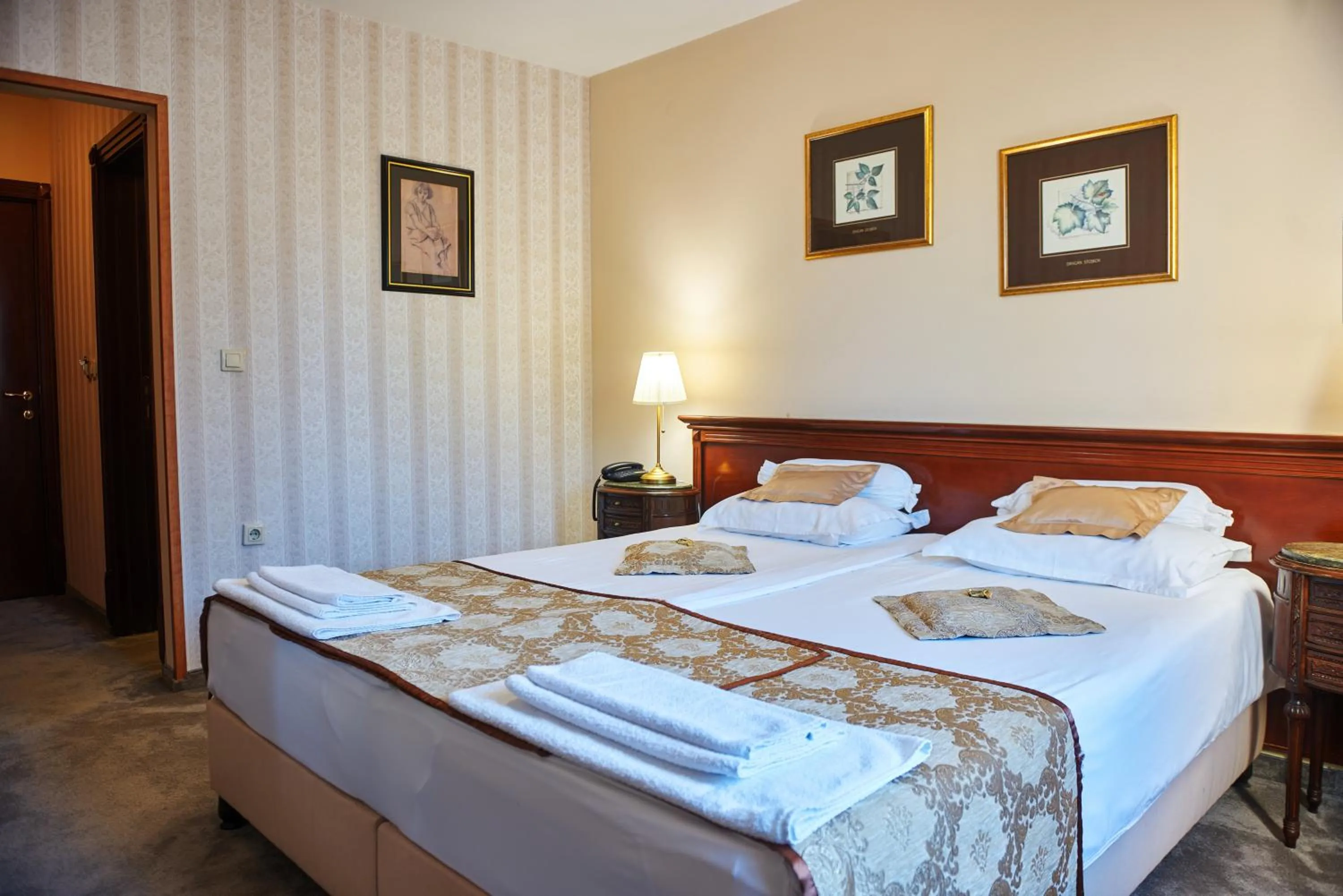 Bed in Garni Hotel Andric