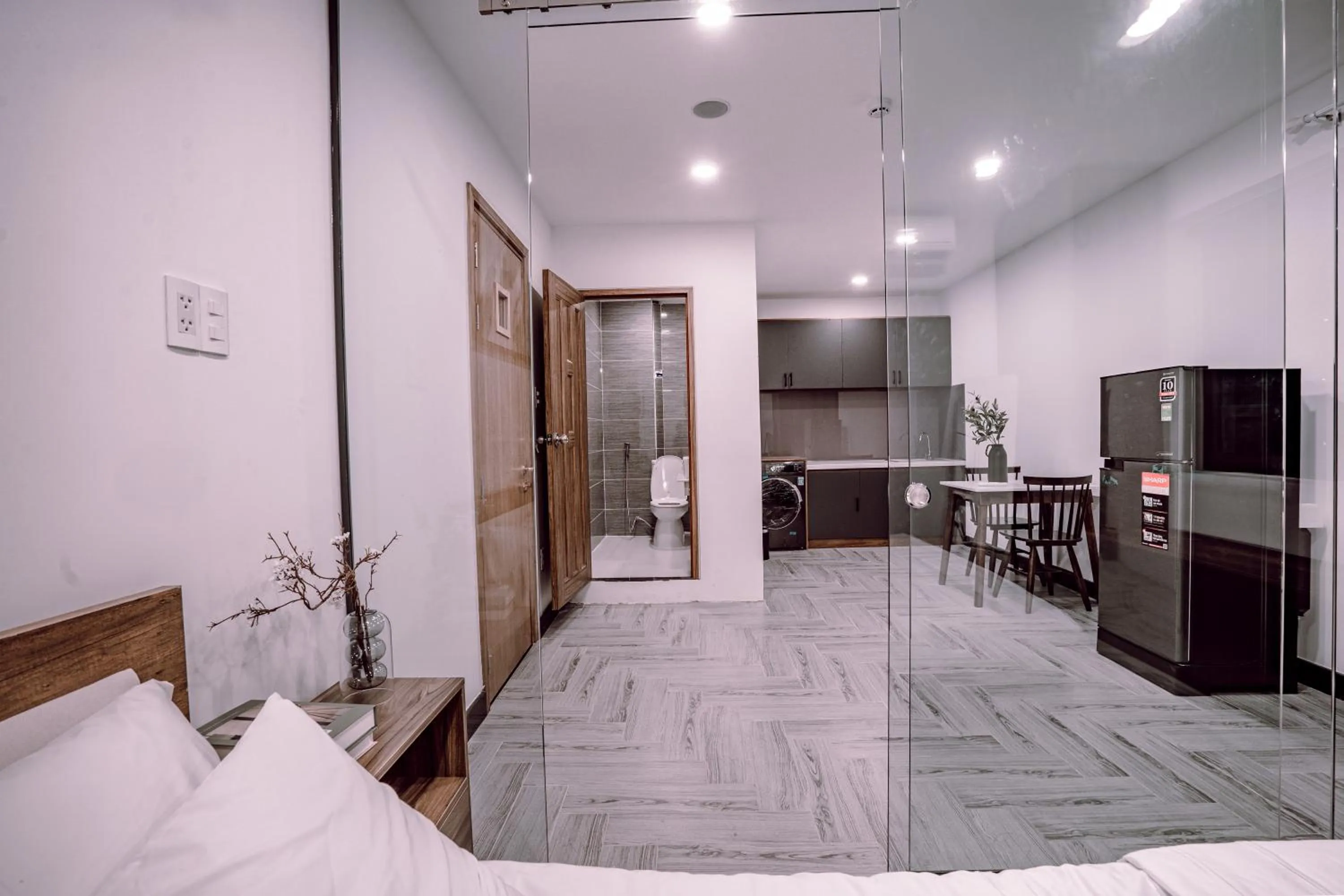 Photo of the whole room, Bed in Mint Hotel Bui Vien Q1