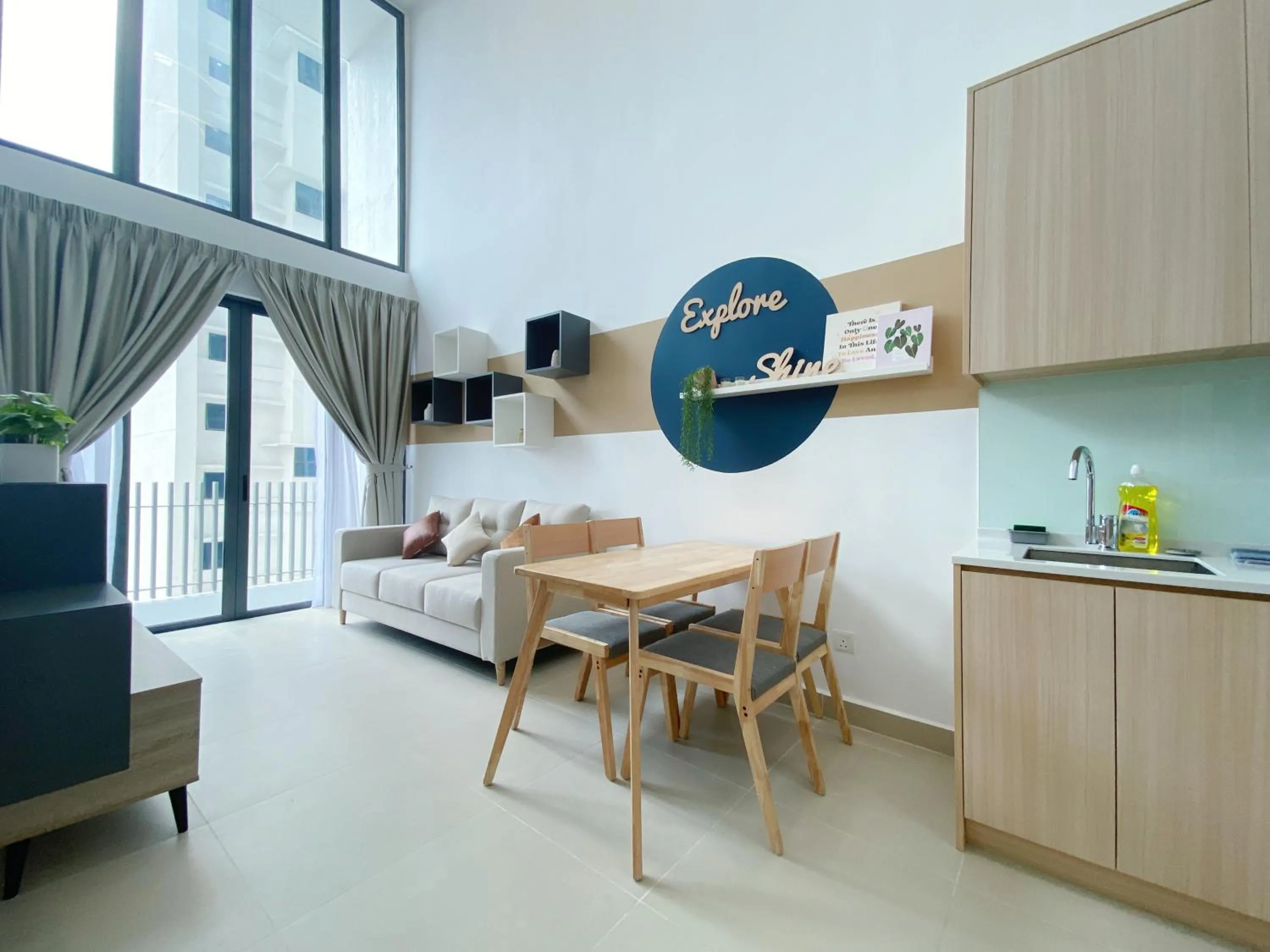 Seating area in The Colony By Infinitum By Awesomestay