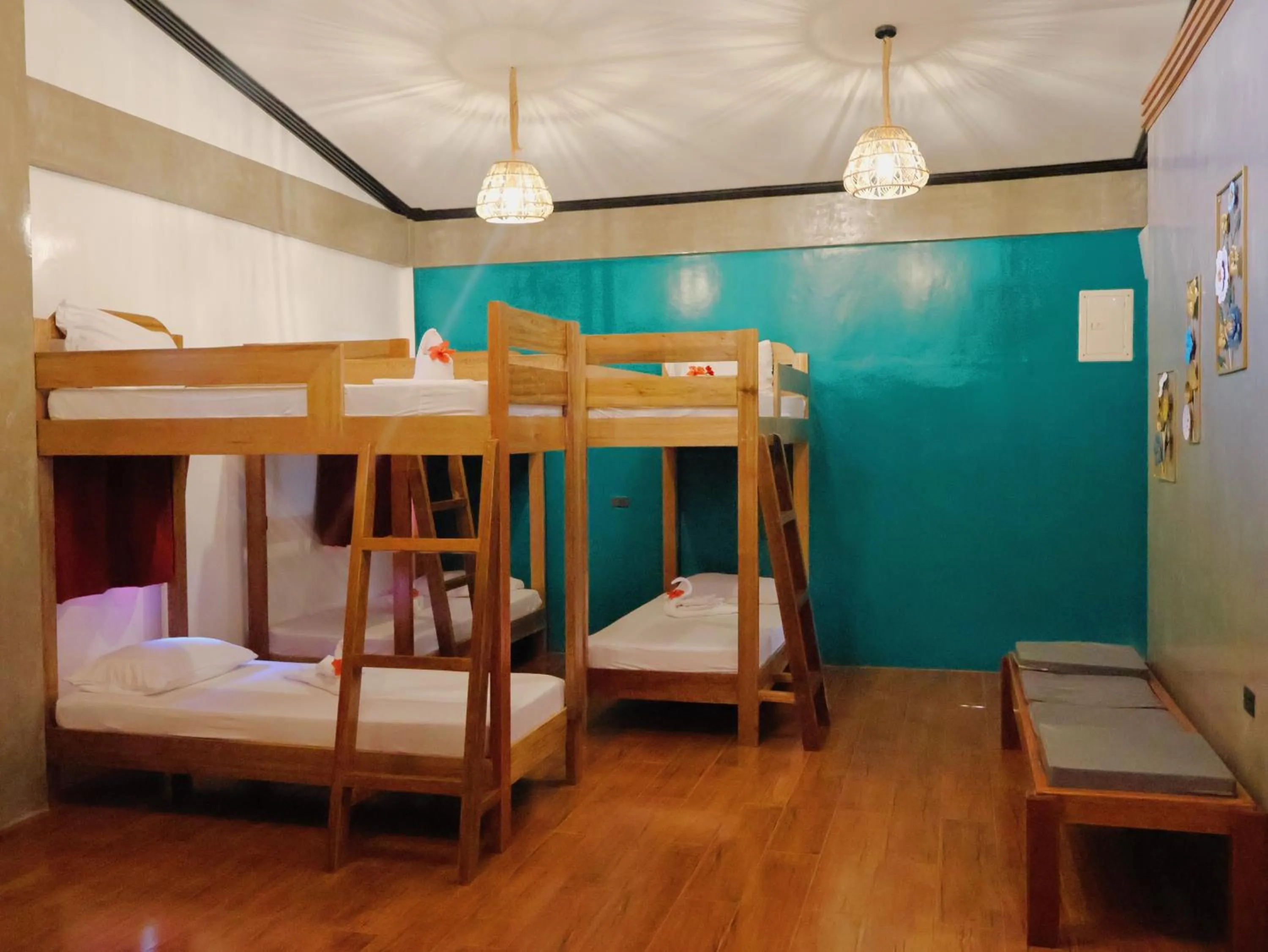 Bed in LANGOJON JIANJOY BEACH RESORT