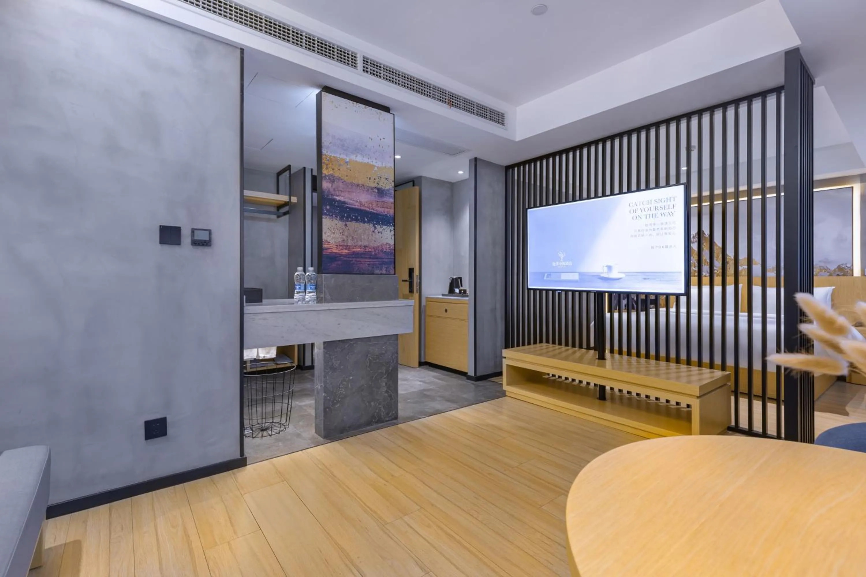 Seating area, Bed in Tuke China Hotel -Wenzhou South Bus Terminal