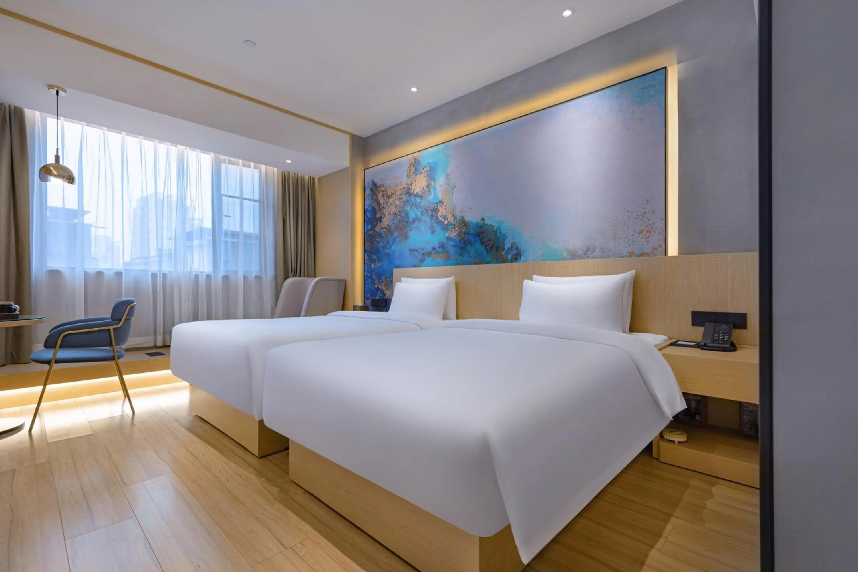 Bed in Tuke China Hotel -Wenzhou South Bus Terminal