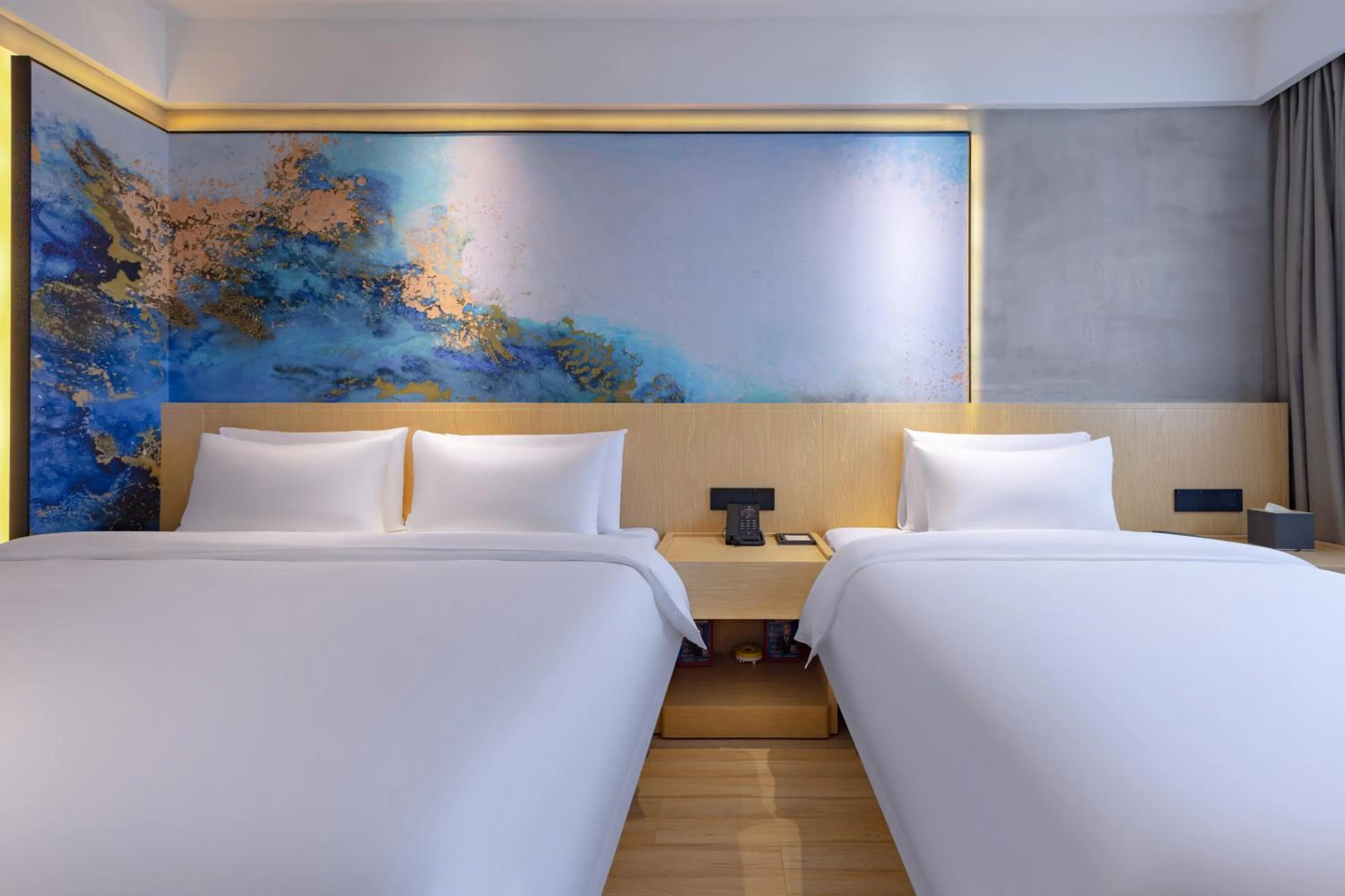 Bed in Tuke China Hotel -Wenzhou South Bus Terminal