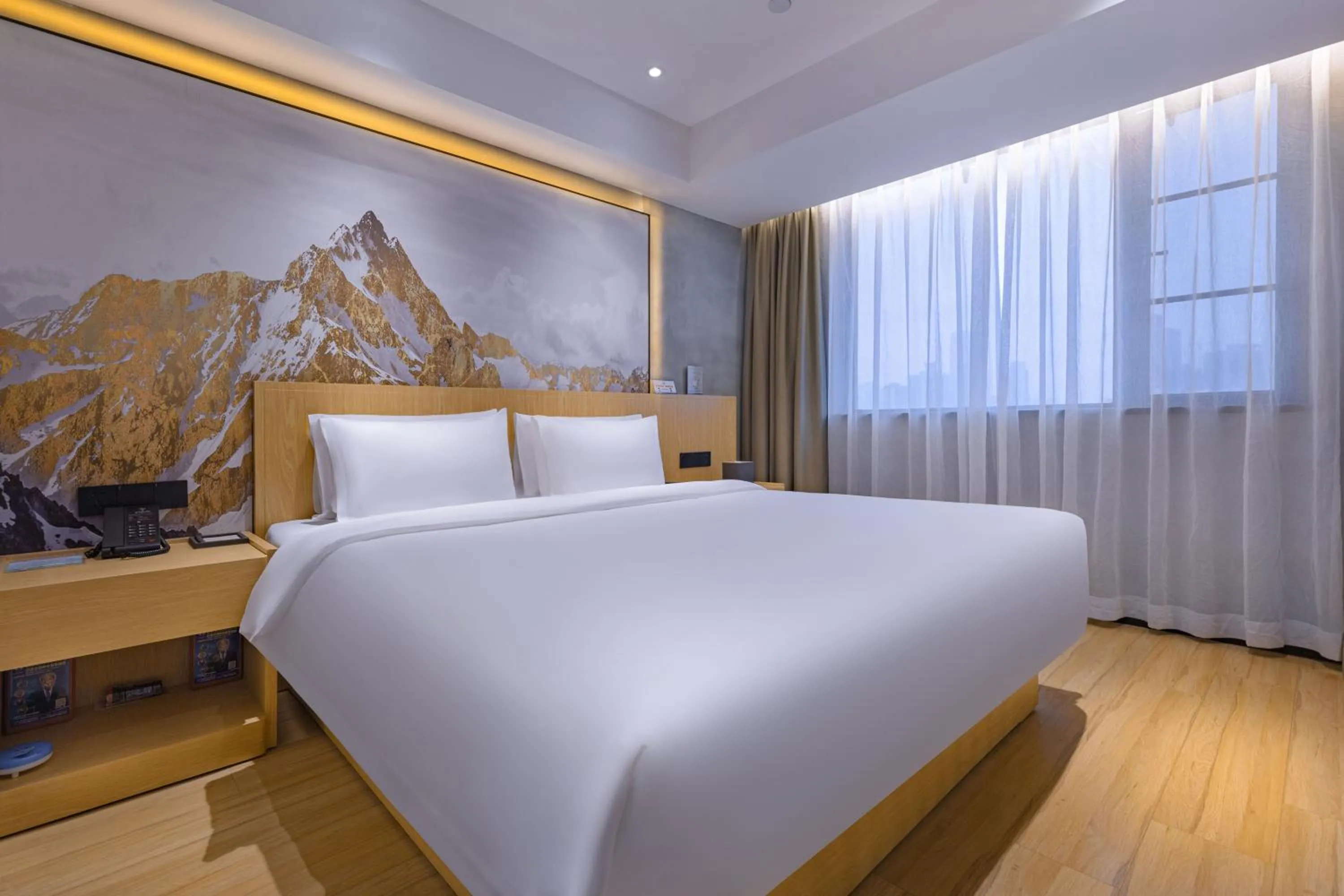 Bed in Tuke China Hotel -Wenzhou South Bus Terminal