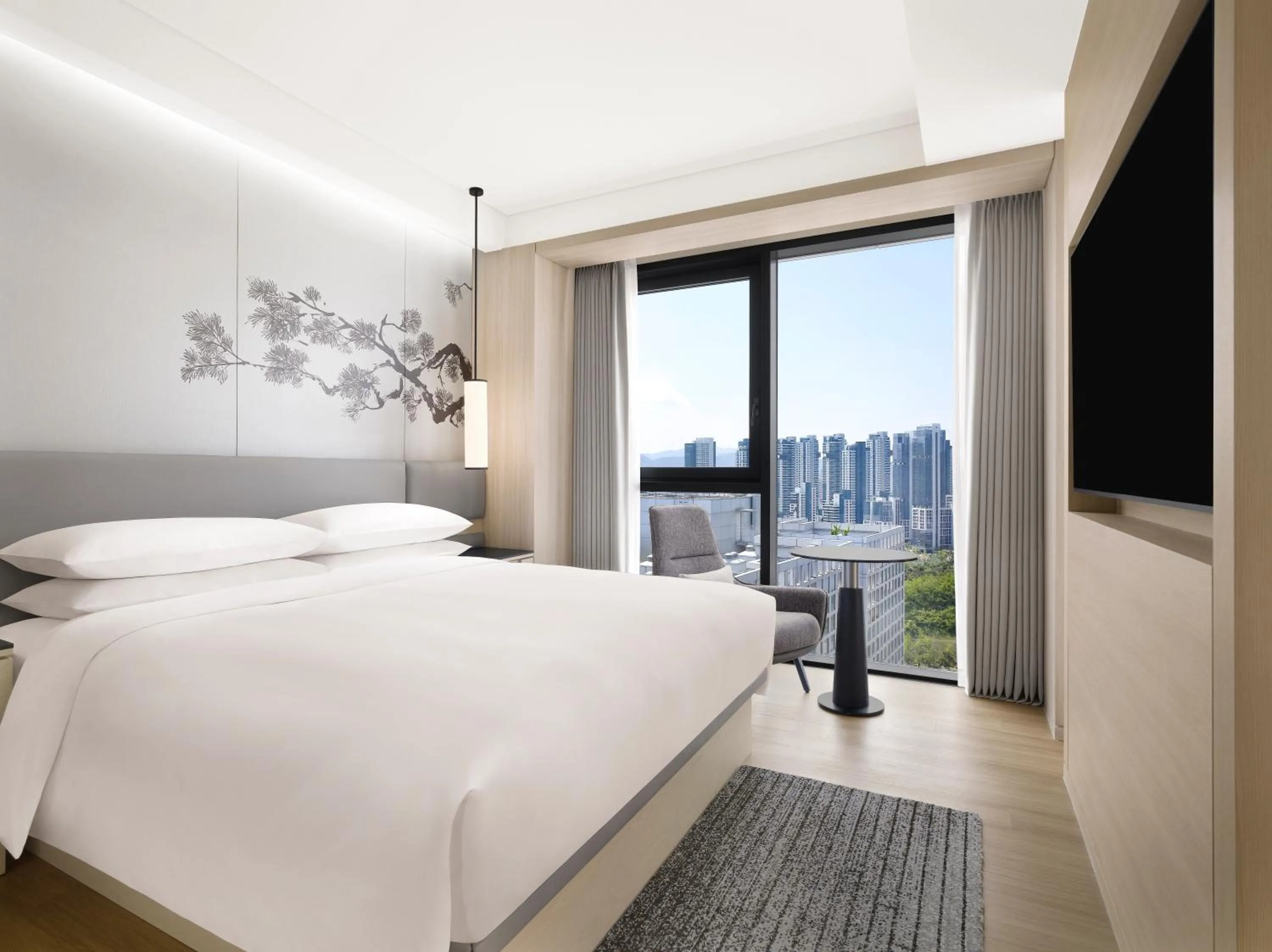 Bedroom, Bed in Courtyard by Marriott Sejong