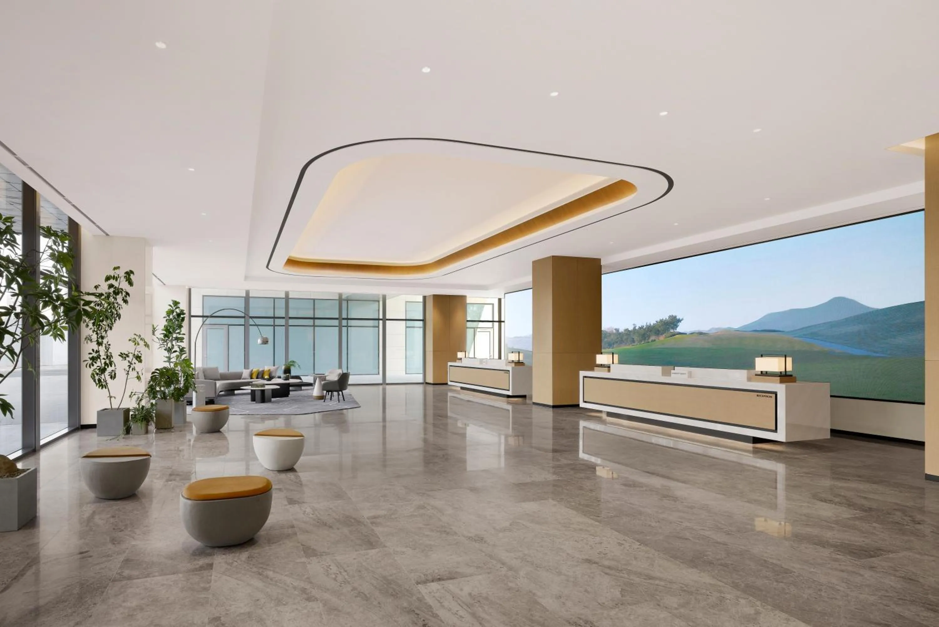 Lobby or reception in Courtyard by Marriott Sejong