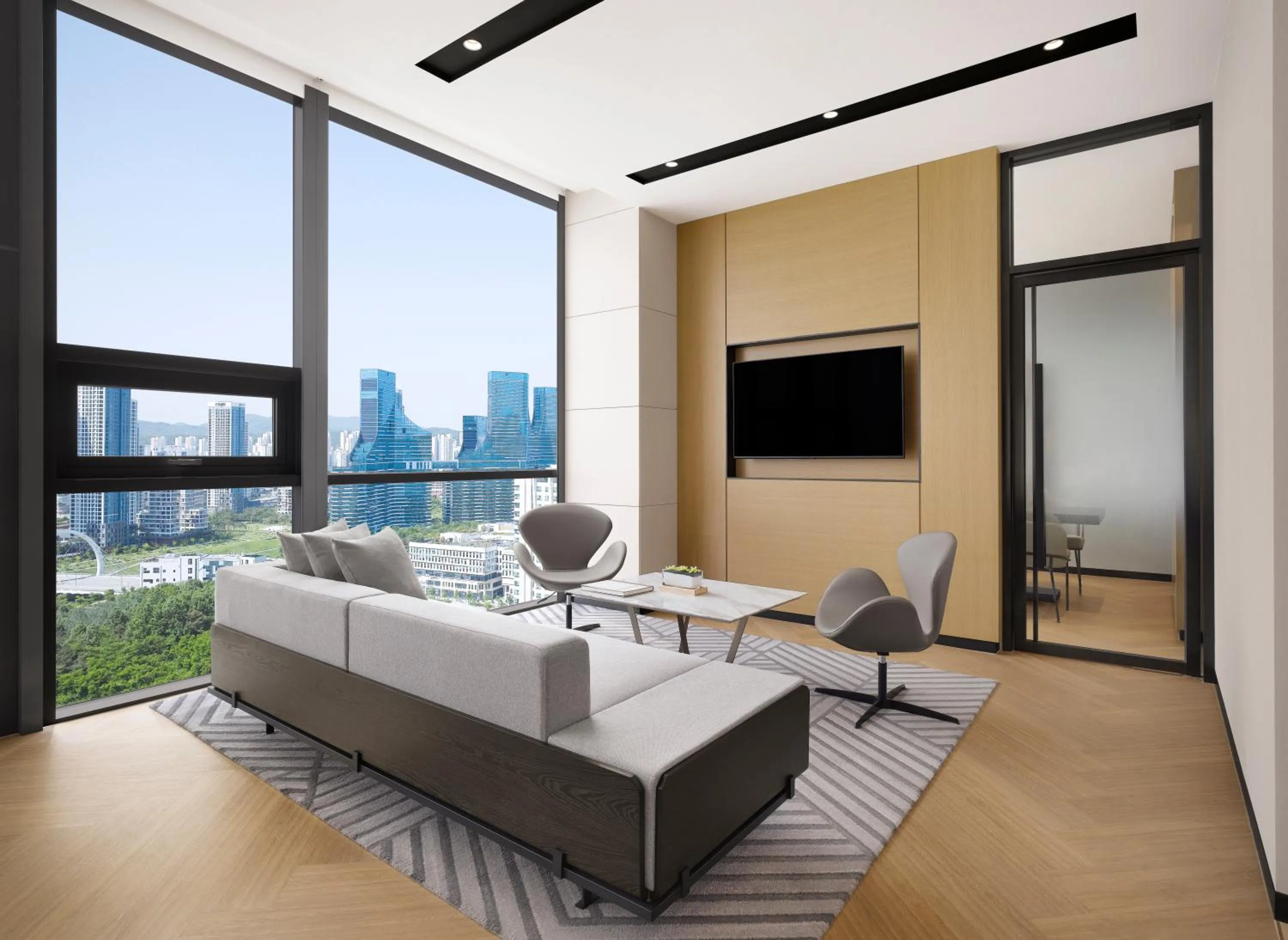 Communal lounge/ TV room in Courtyard by Marriott Sejong