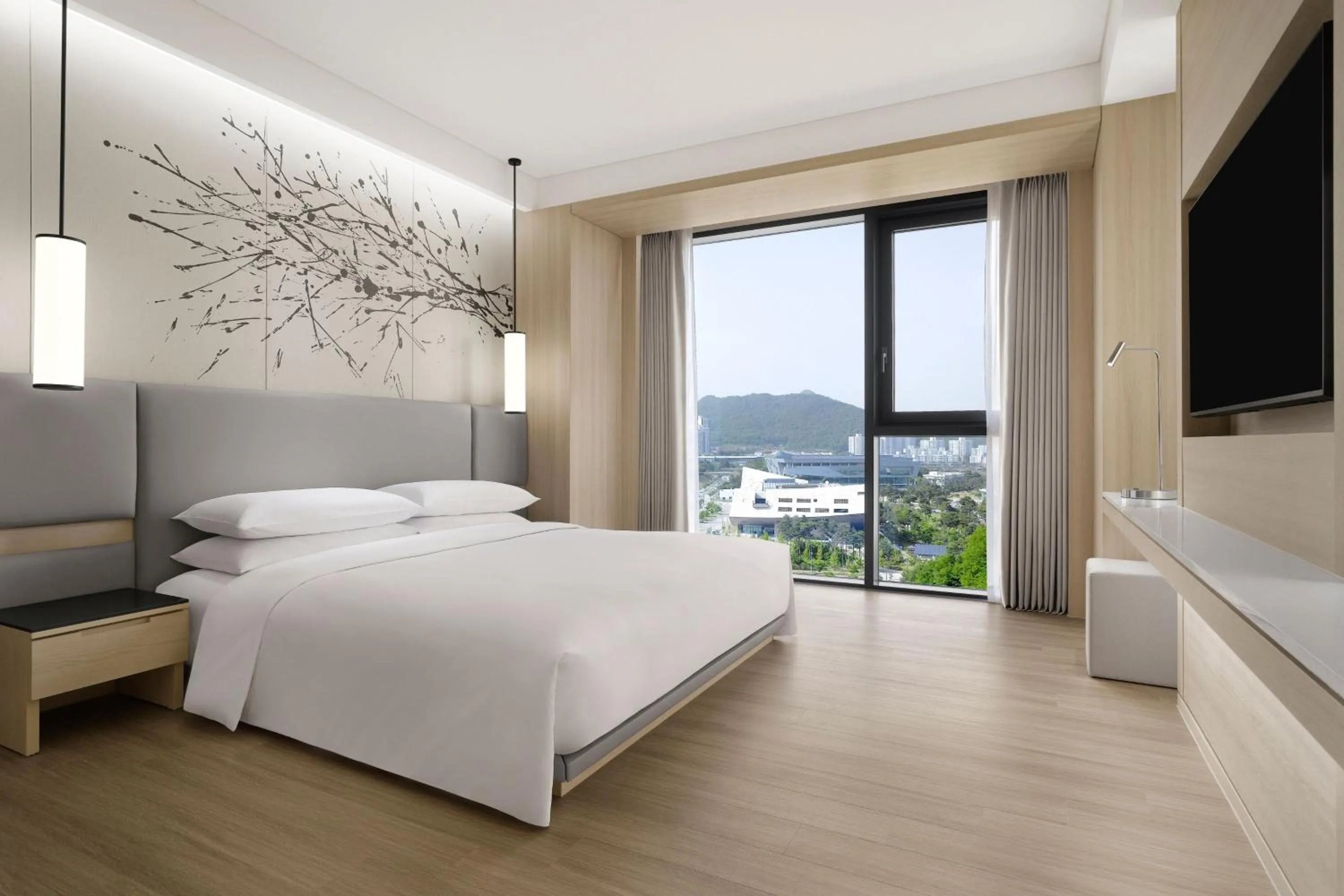 Photo of the whole room, Bed in Courtyard by Marriott Sejong