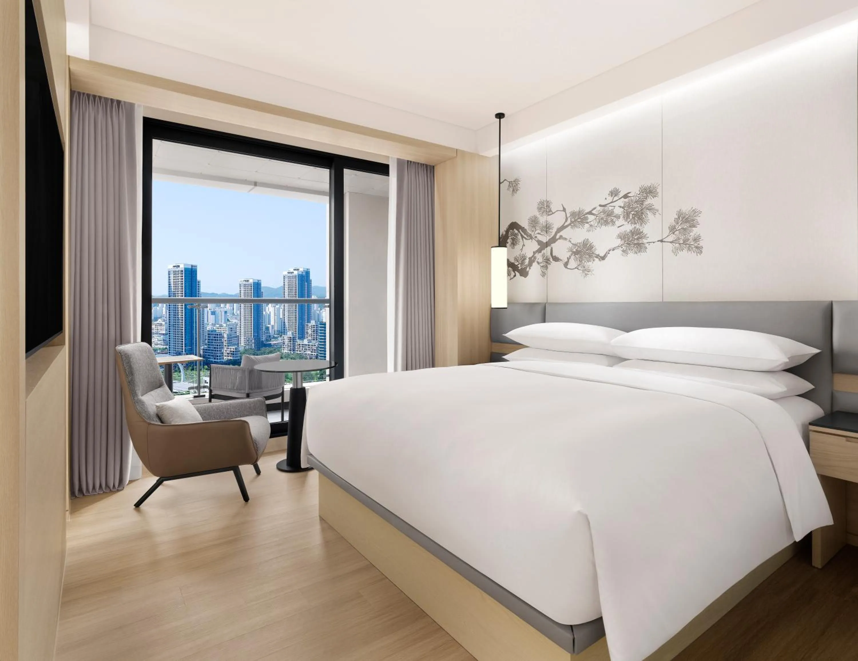 Bed in Courtyard by Marriott Sejong