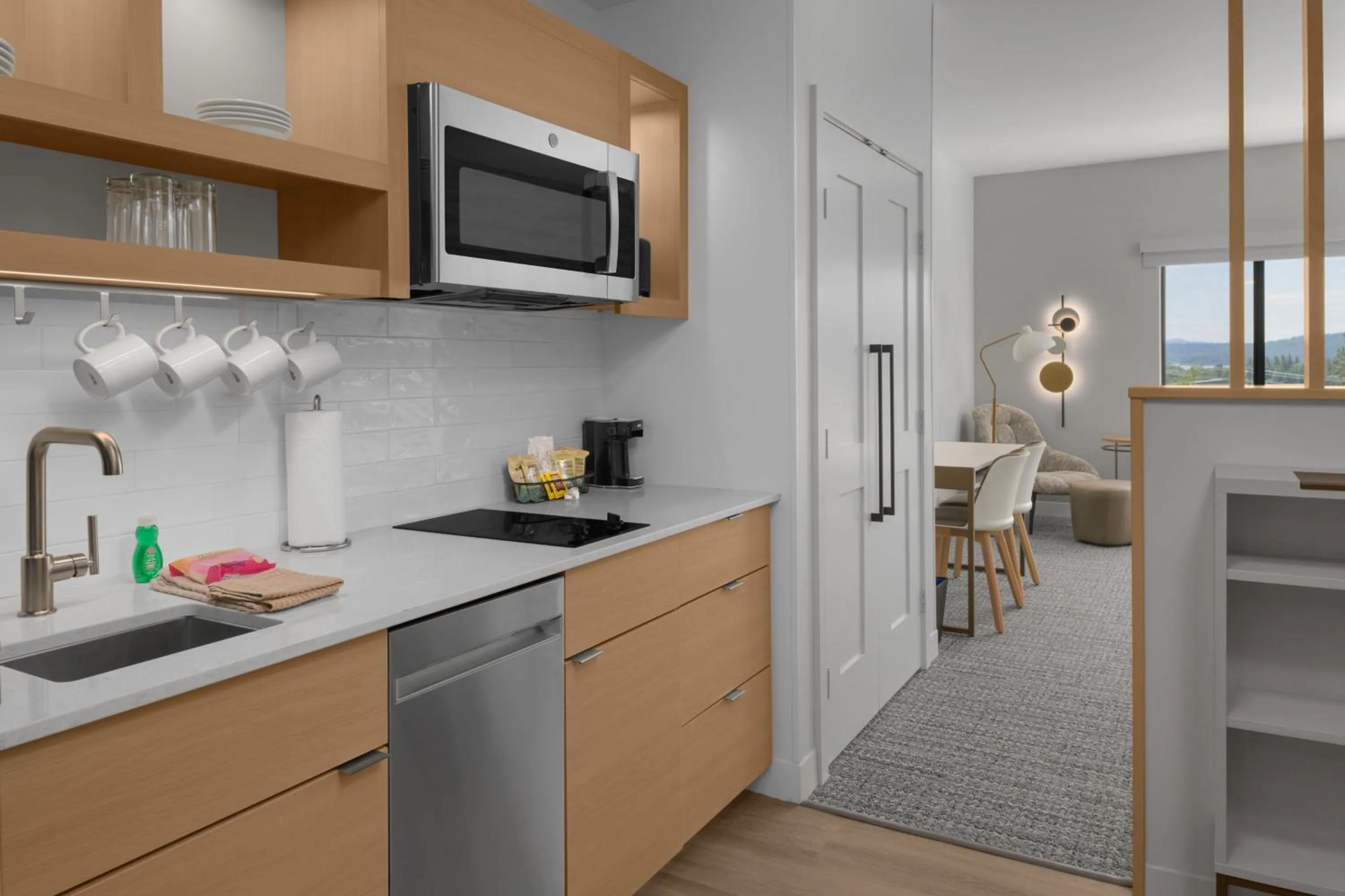 Kitchen or kitchenette in TownePlace Suites by Marriott Coeur d'Alene
