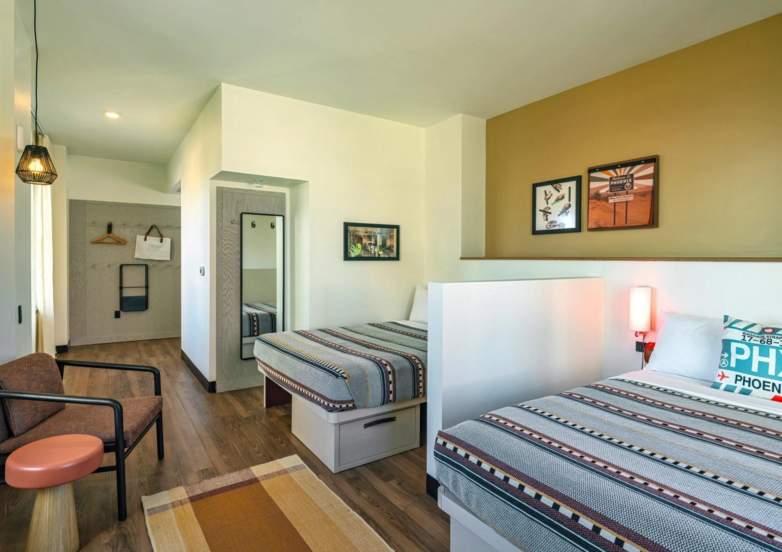 Bed in Moxy Phoenix Downtown