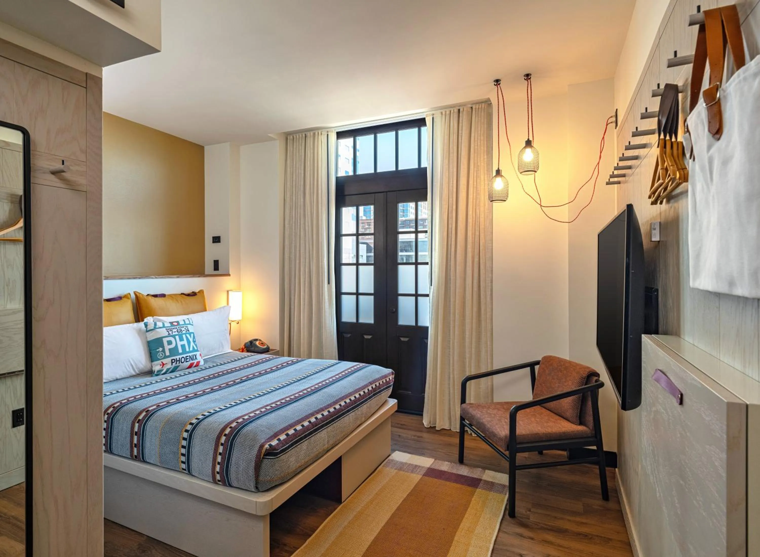 Bed in Moxy Phoenix Downtown