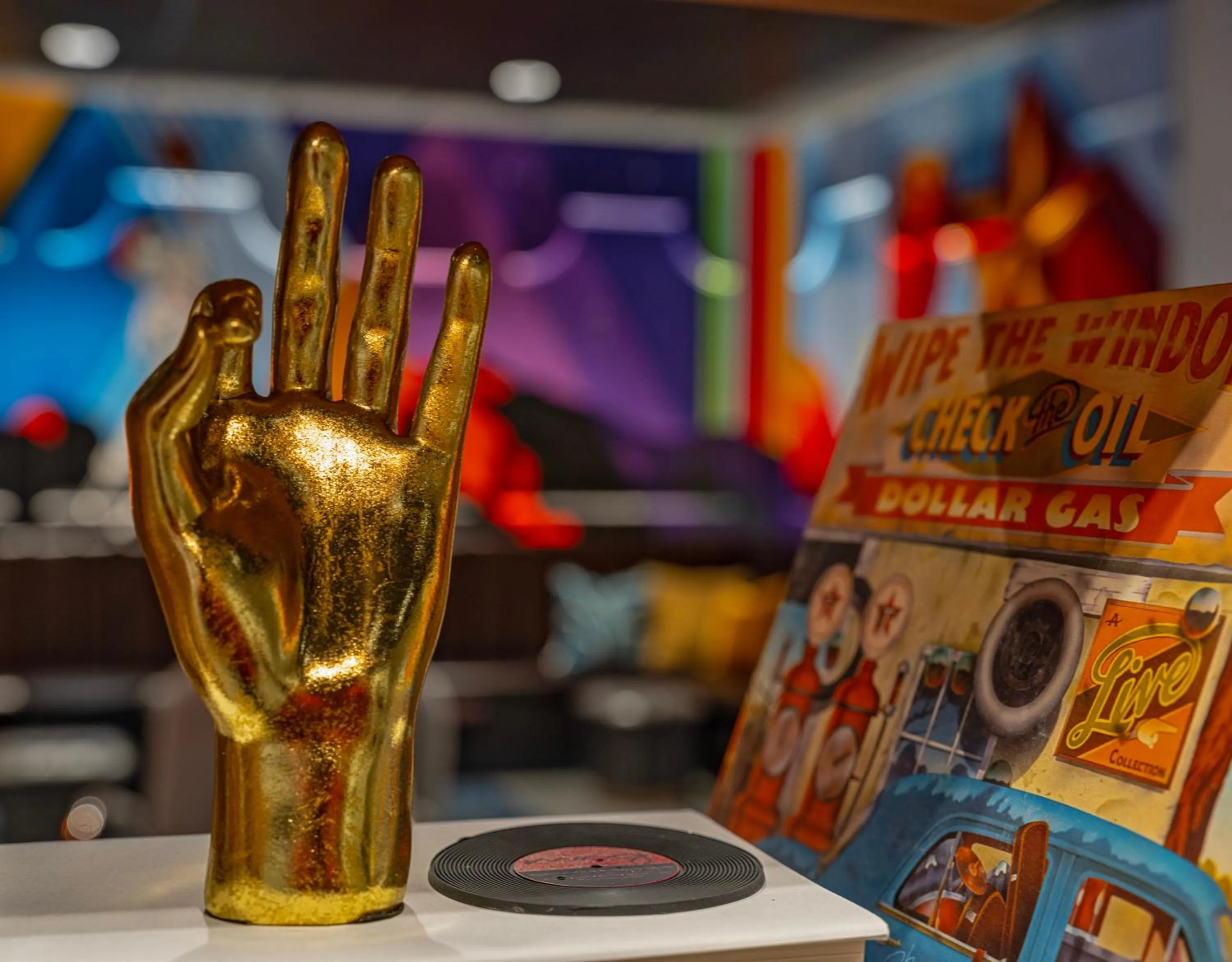 Decorative detail in Moxy Phoenix Downtown