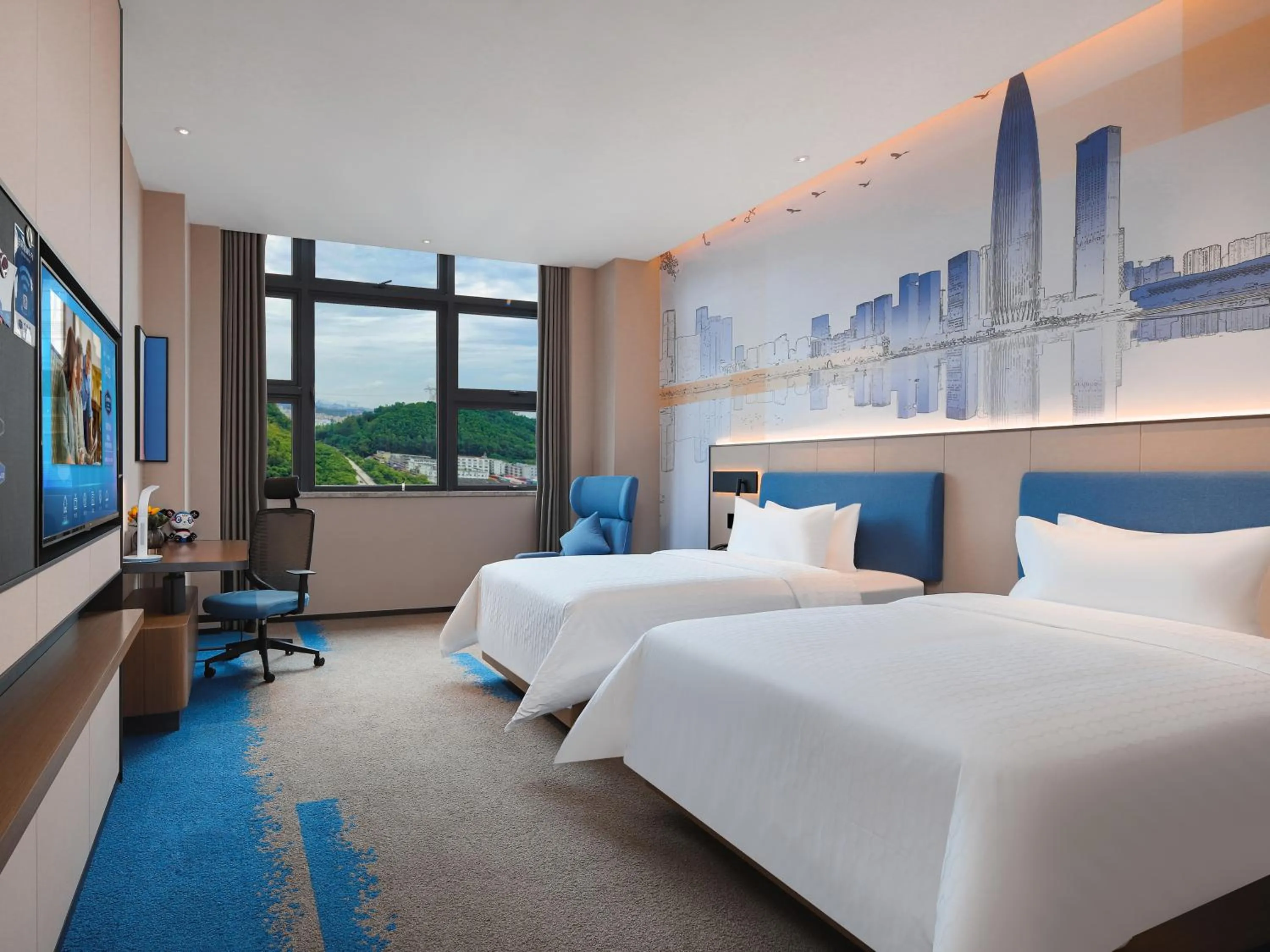 Bed in Hampton by Hilton Shenzhen Yuanshan