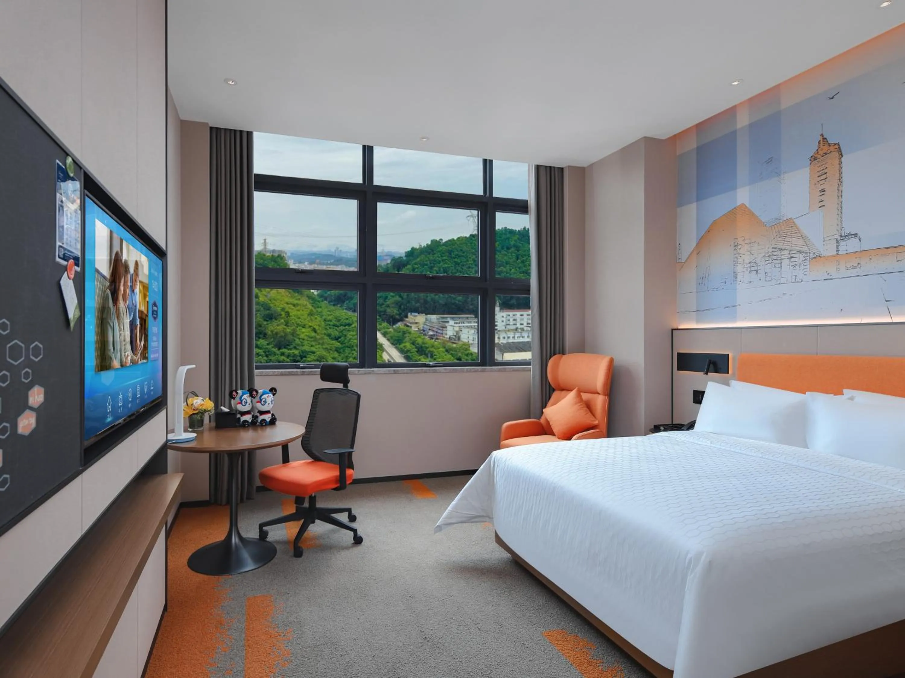 Bed in Hampton by Hilton Shenzhen Yuanshan