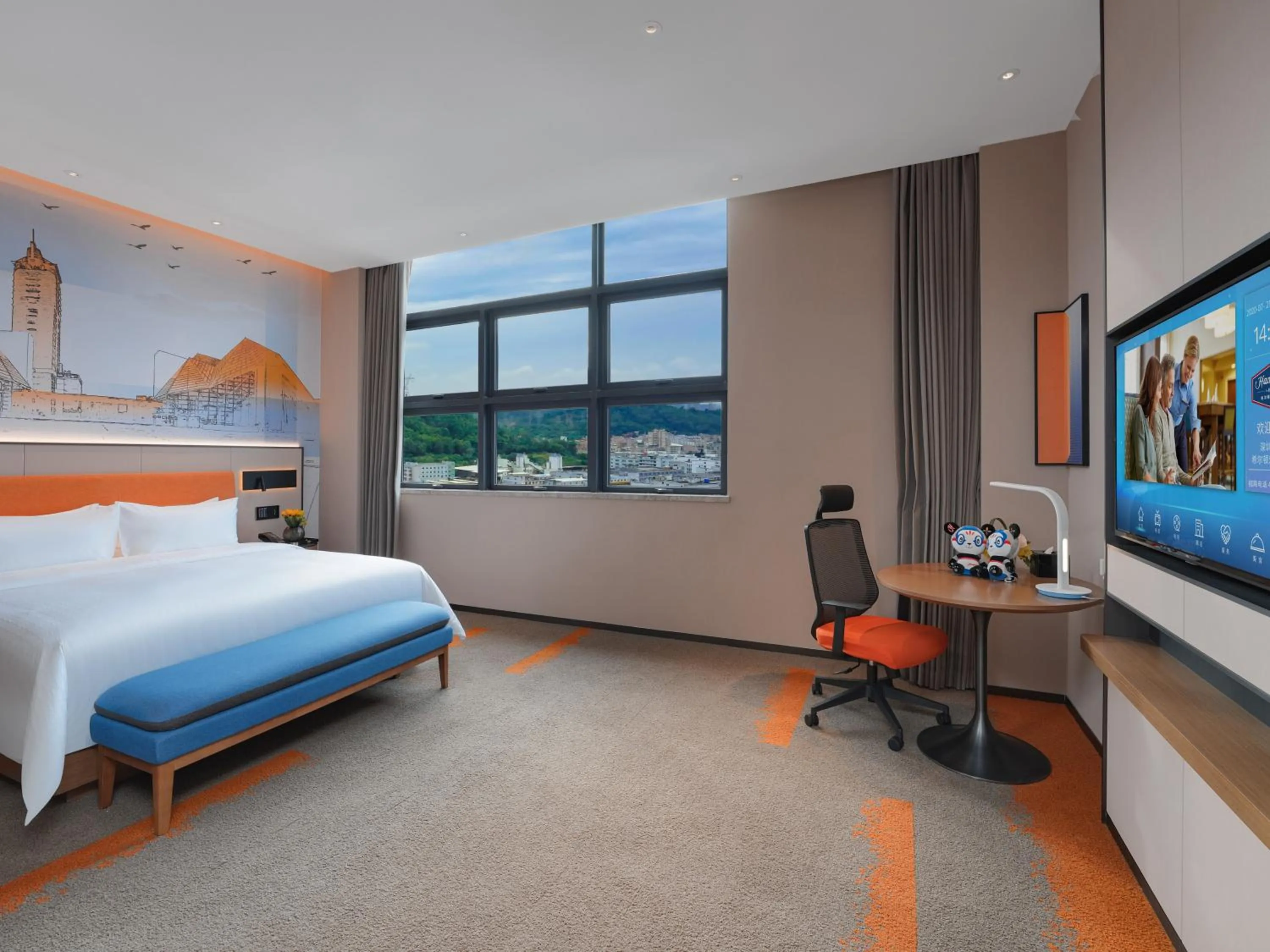 Bed in Hampton by Hilton Shenzhen Yuanshan