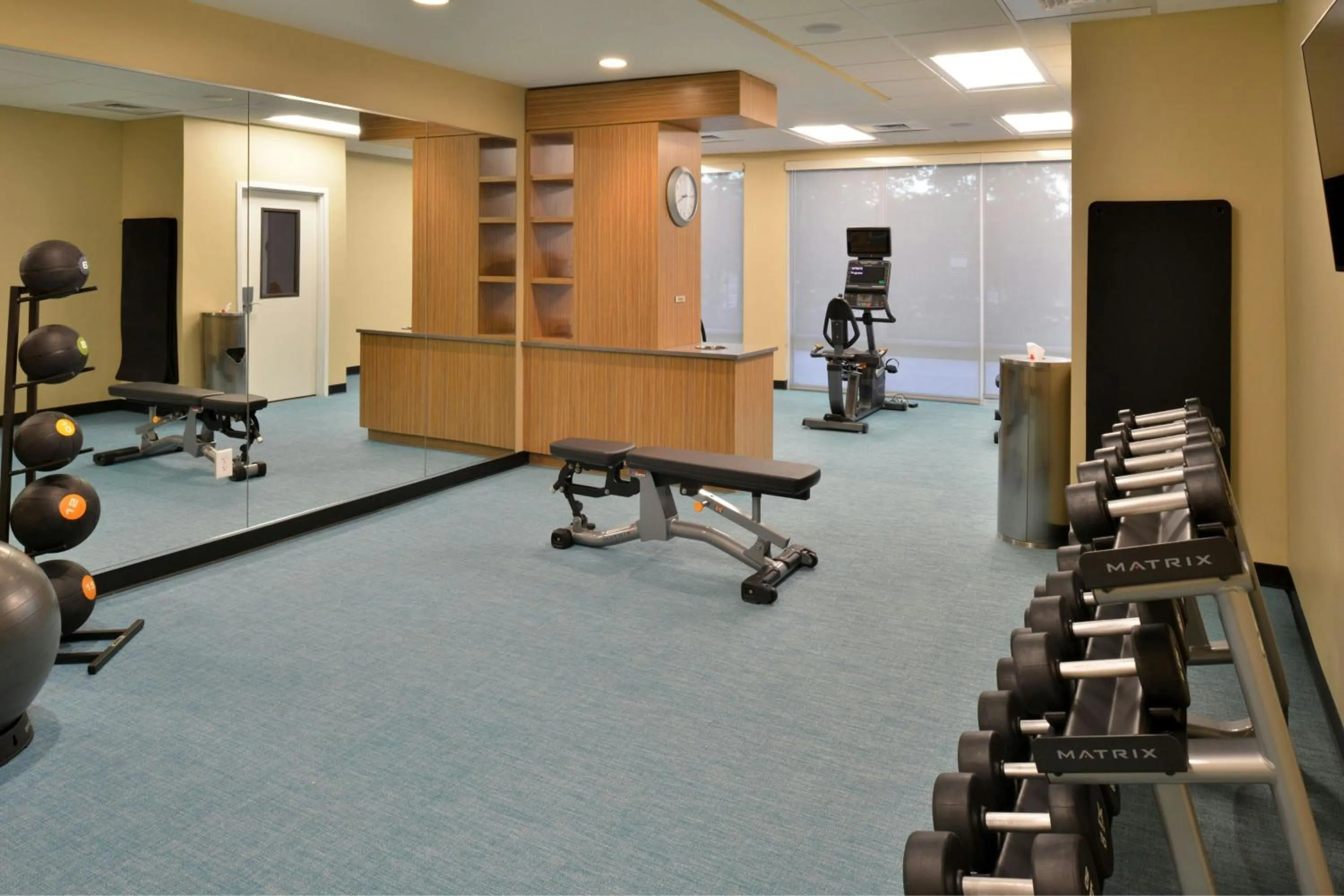 Fitness centre/facilities in TownePlace Suites by Marriott Raleigh Durham Airport Morrisville