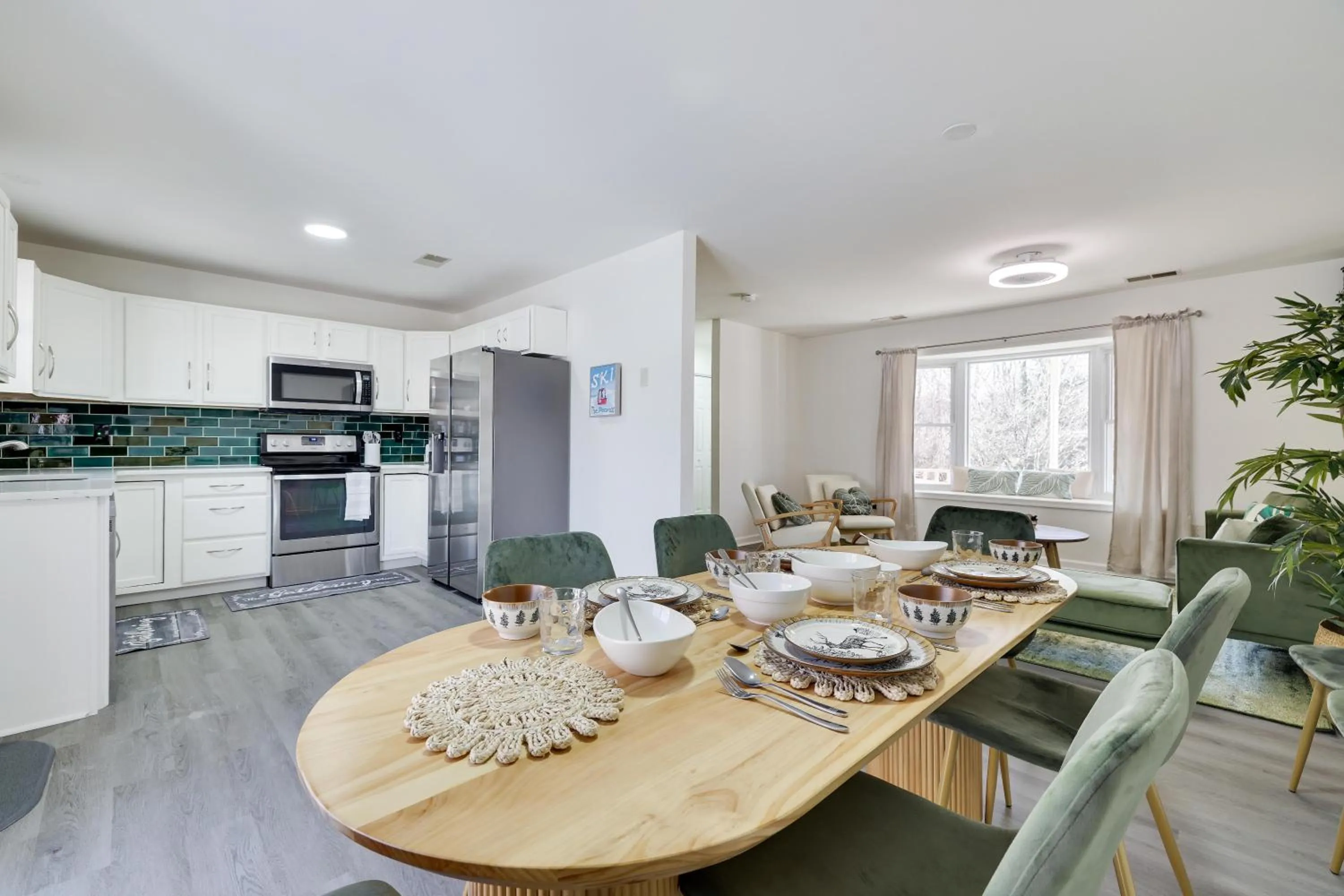 Kitchen or kitchenette in Stunning Poconos Villa- Hot Tub, Pool, Game Room, BBQ & more