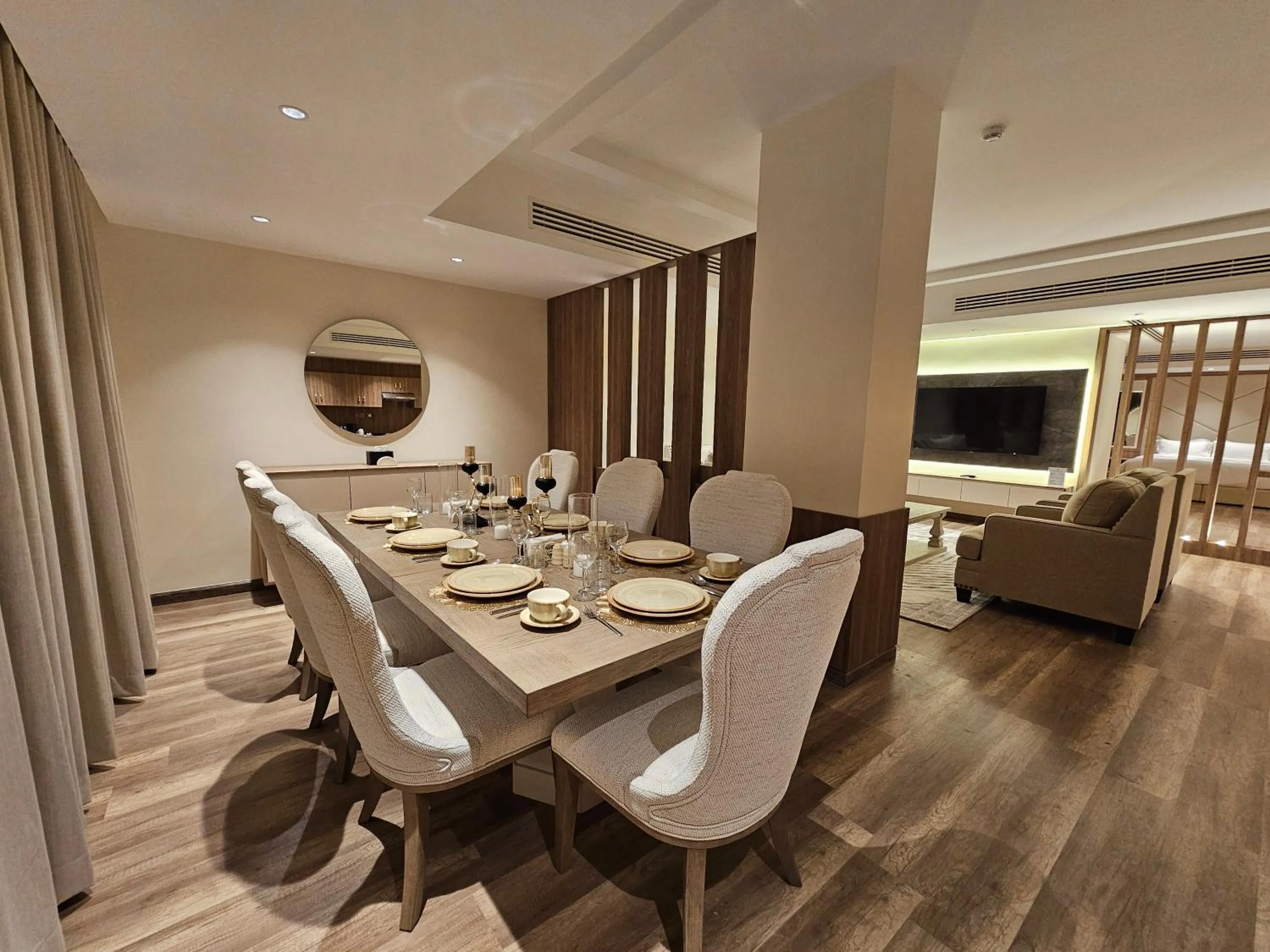Dining area in Dream Residence Olaya Khobar