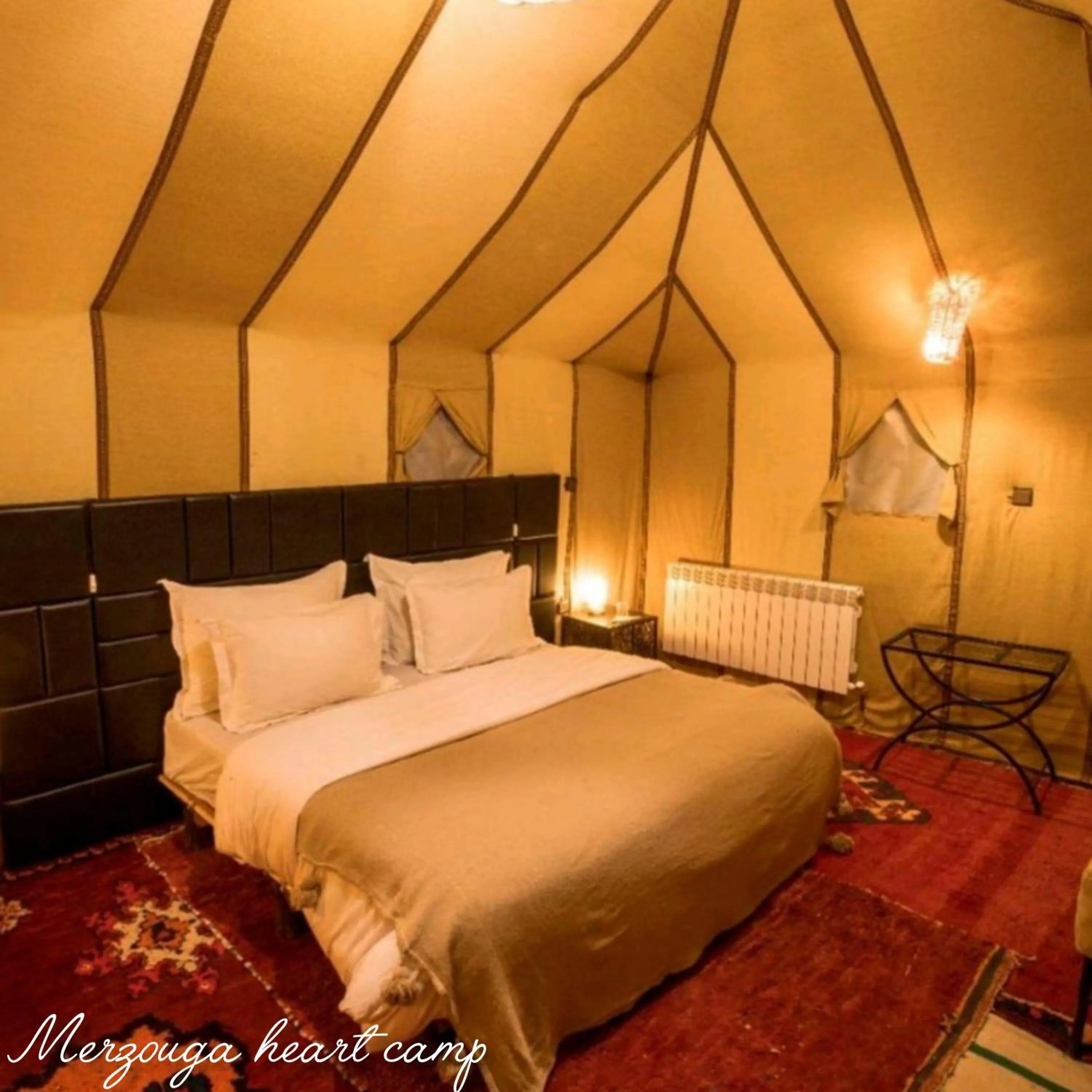 Bed in Merzouga heart camp