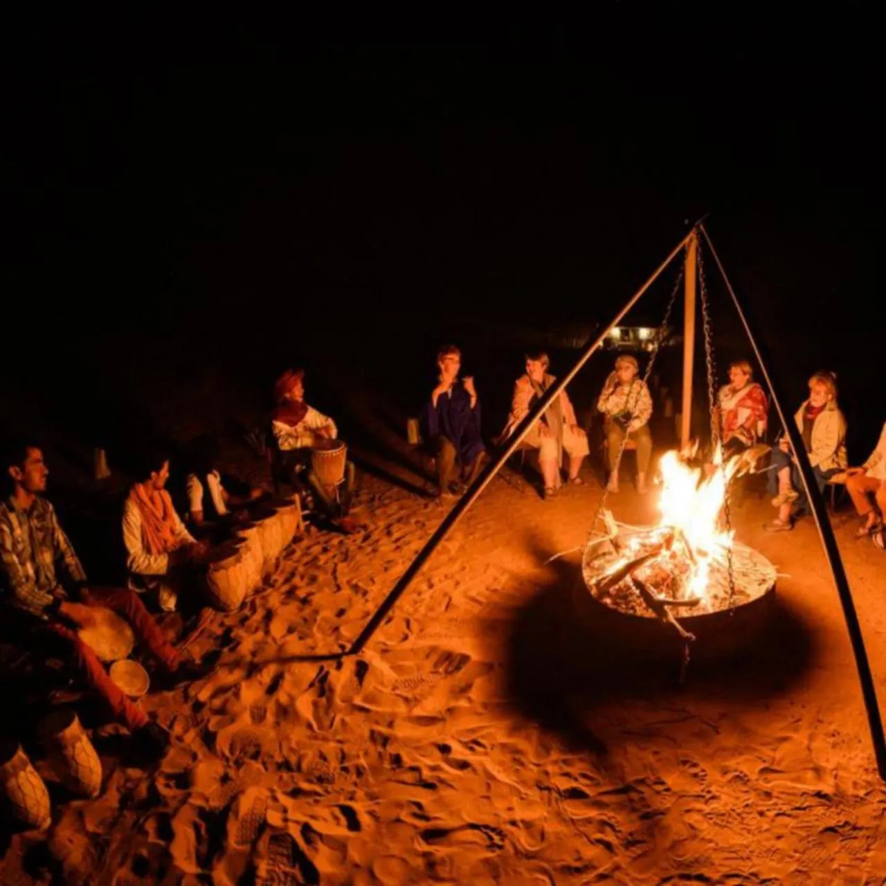 Night in Merzouga heart camp