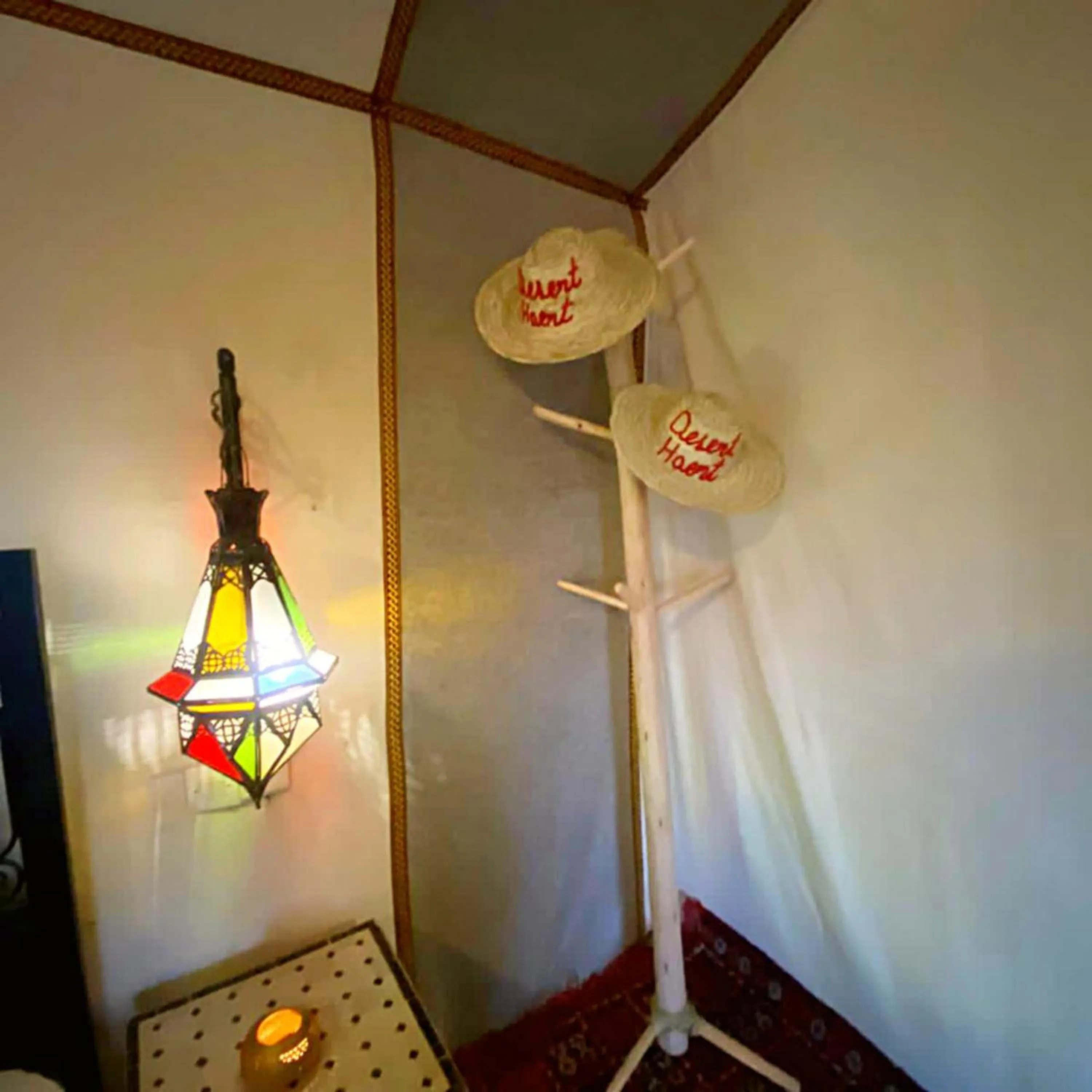 Decorative detail in Merzouga heart camp