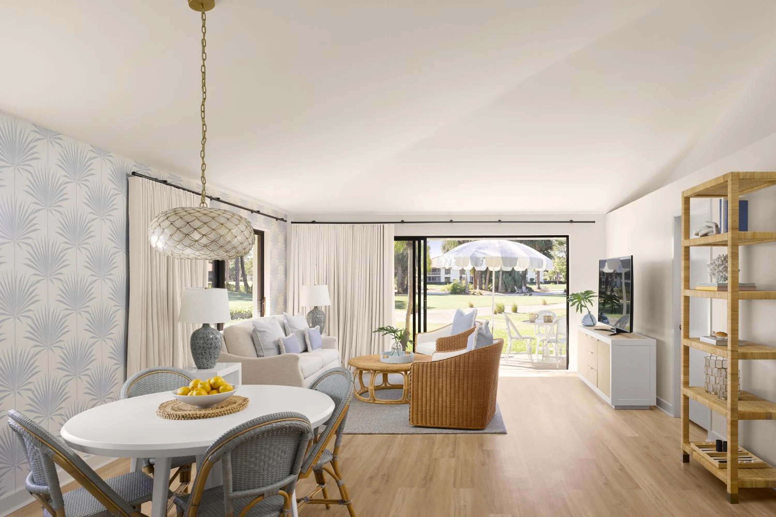 Living room in The Cottages at PGA National Resort