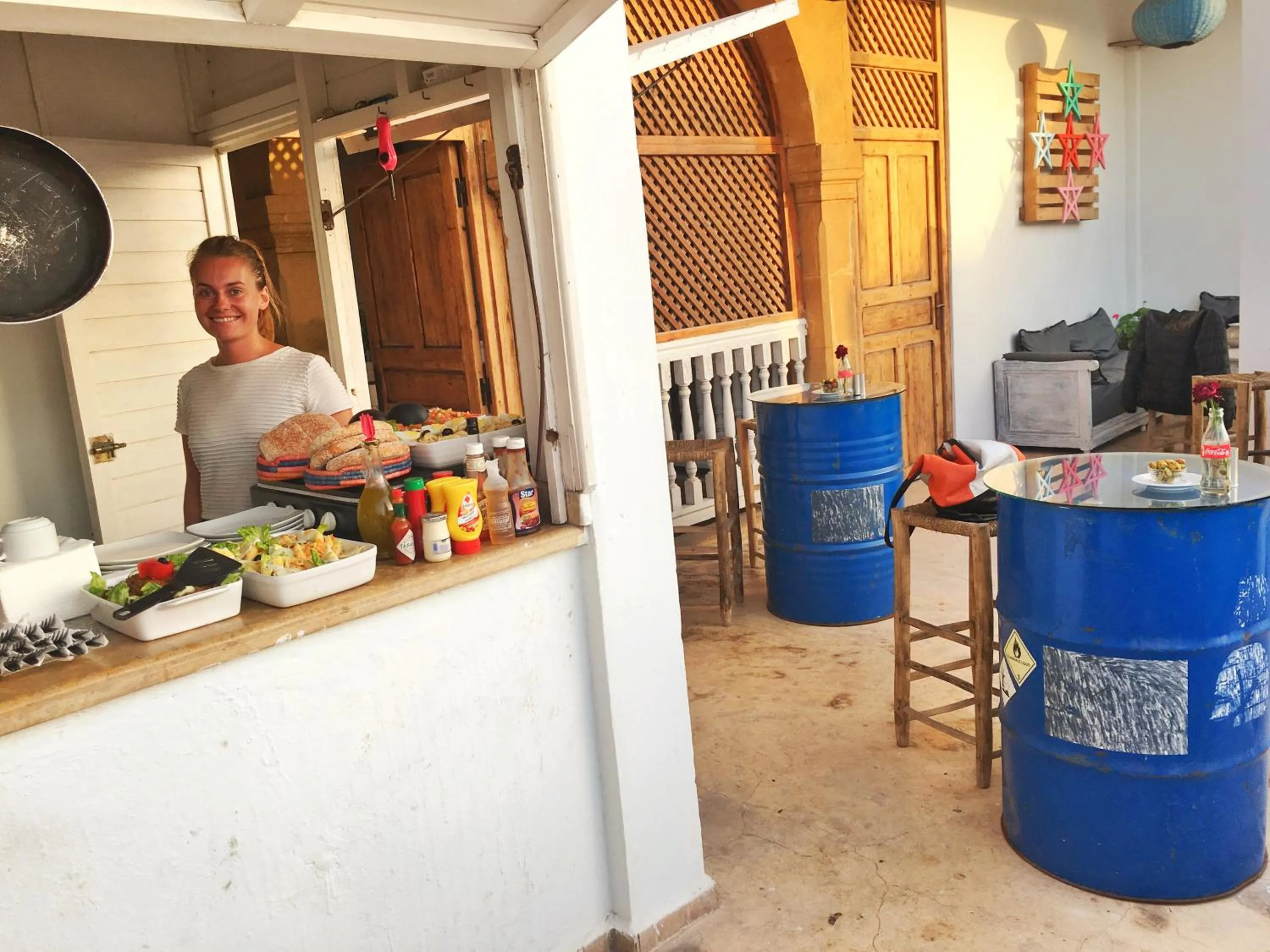 Evening entertainment in Riad Inna & Watersports Center