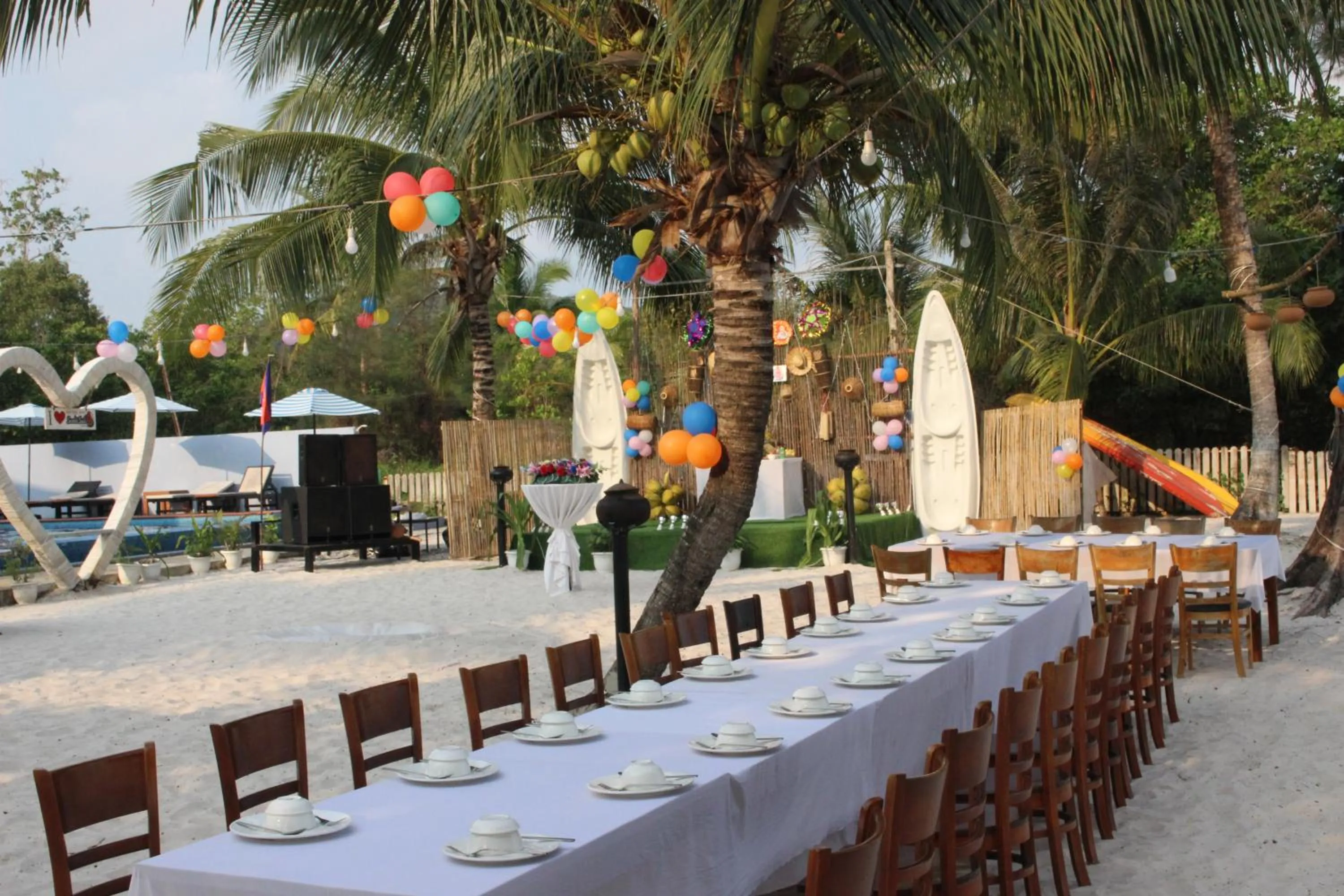 Dining area in SCARLET SAILS VILLA