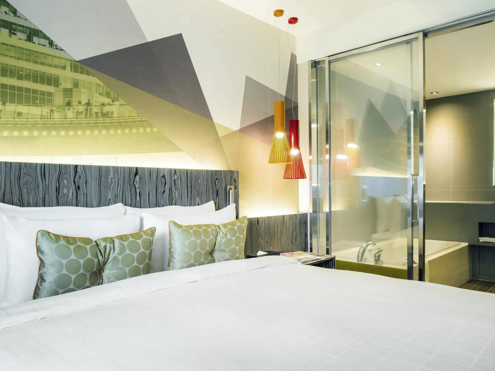 Bedroom, Bed in Ibis Styles Ambassador Seoul Gangnam