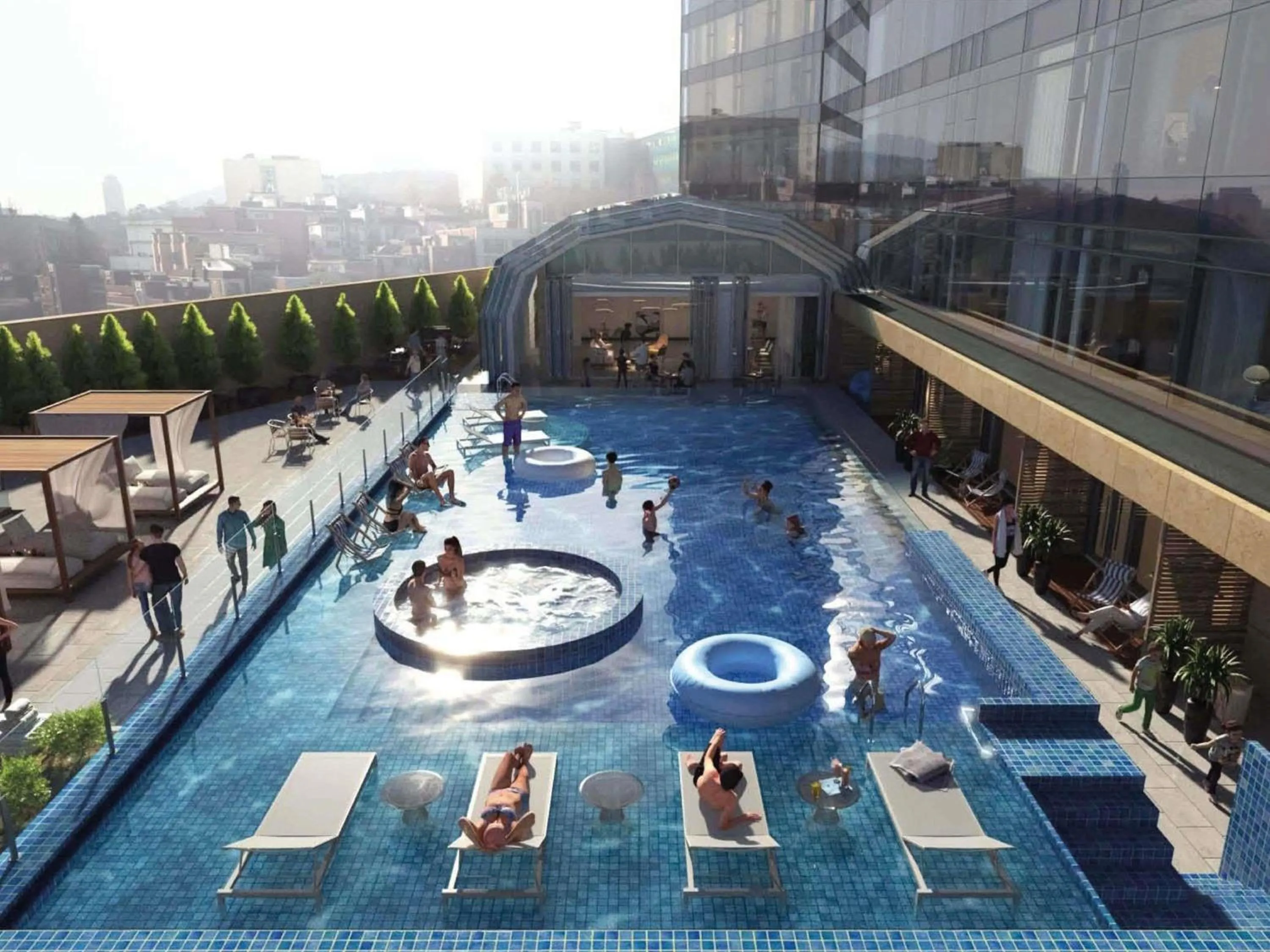 Pool view in The Ambassador Seoul - A Pullman Hotel