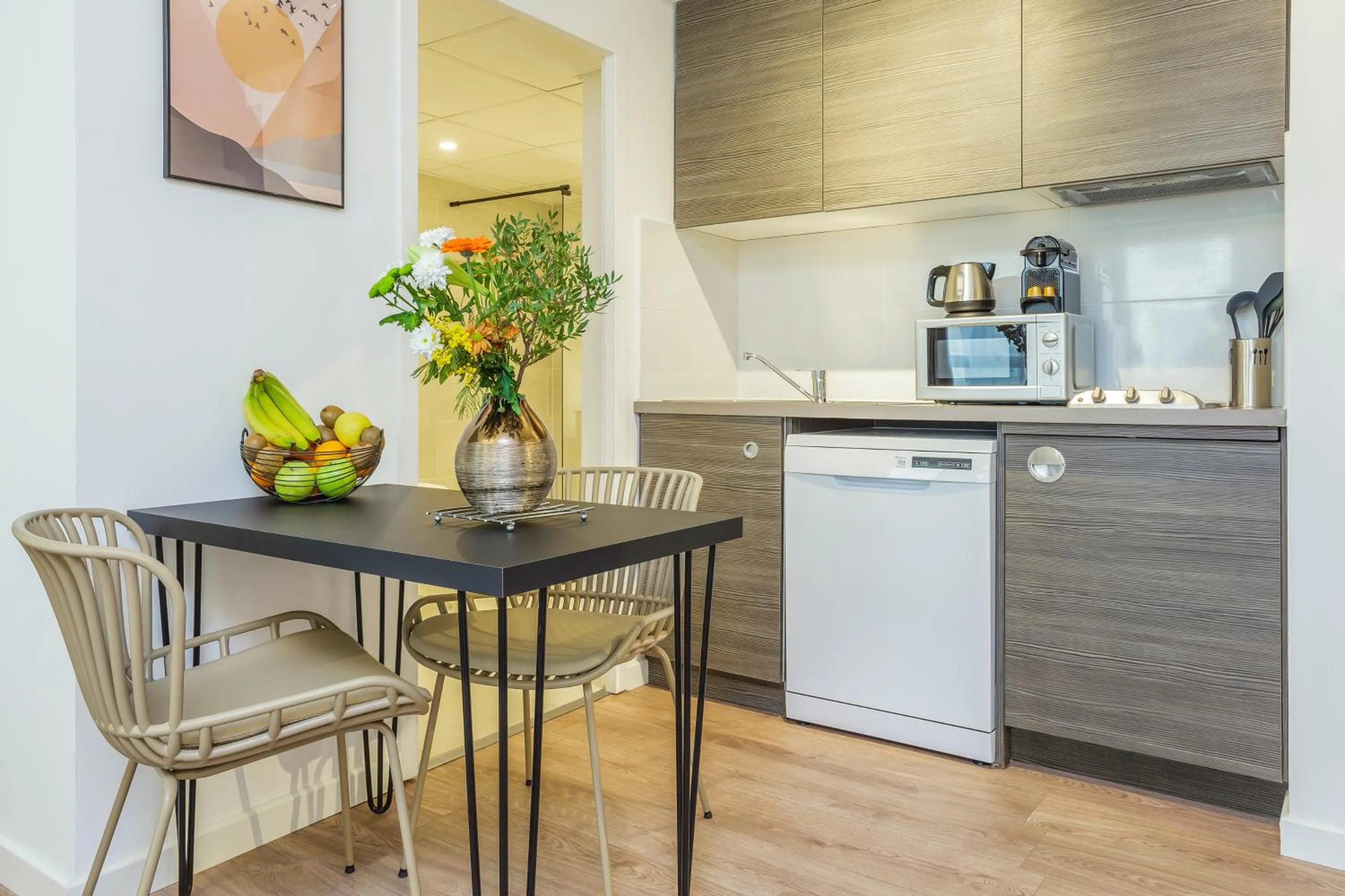 kitchen in Aparthotel Adagio Montpellier Centre Comedie