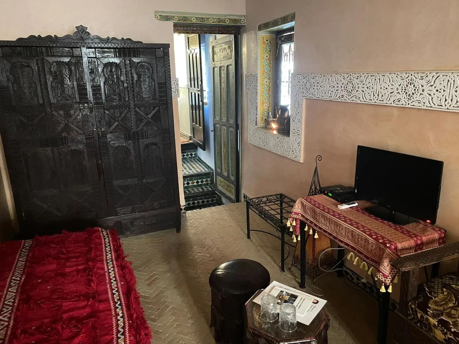 Bed in Riad Fes Baraka & SPA