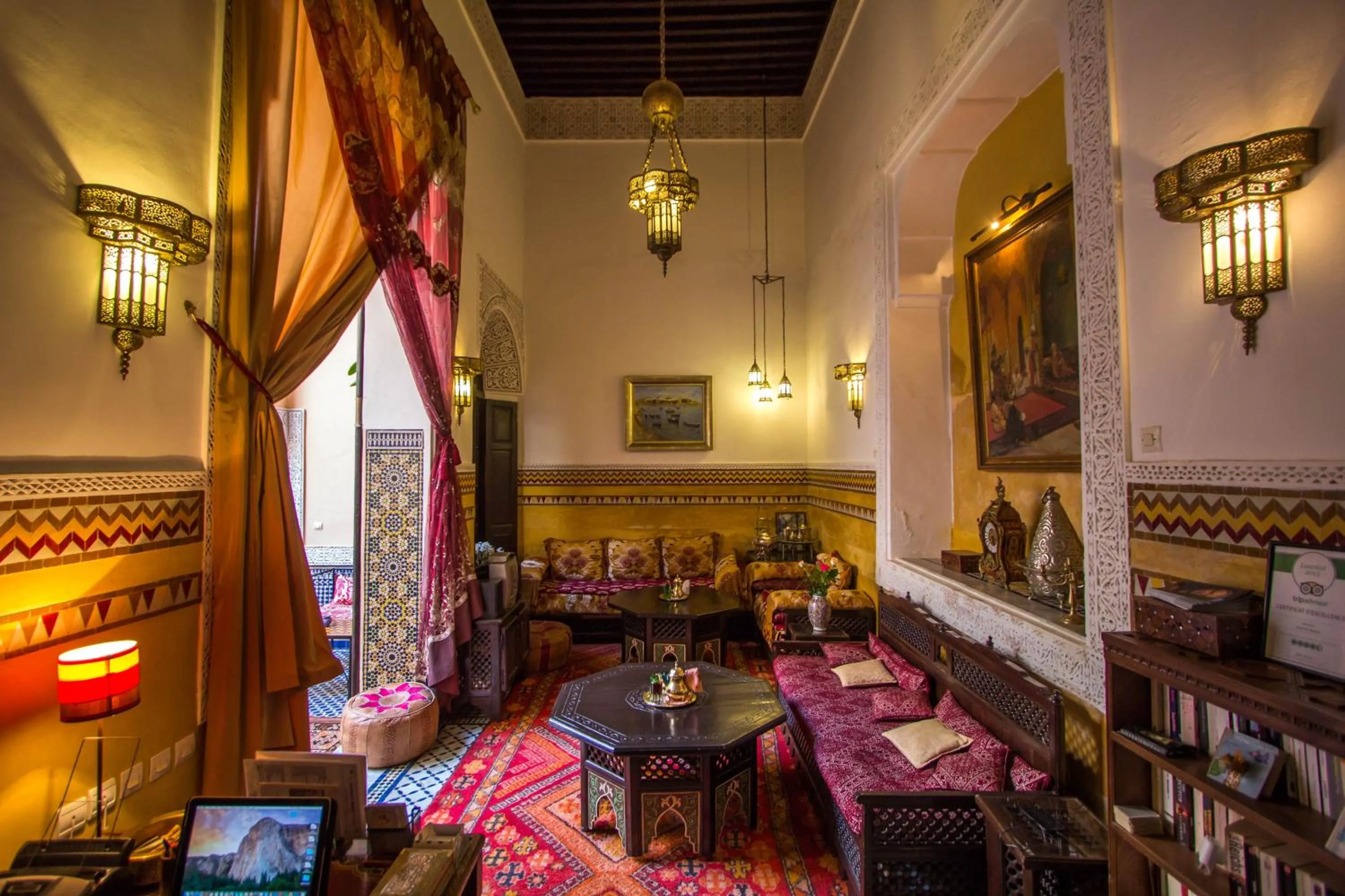 Living room in Riad Fes Baraka & SPA