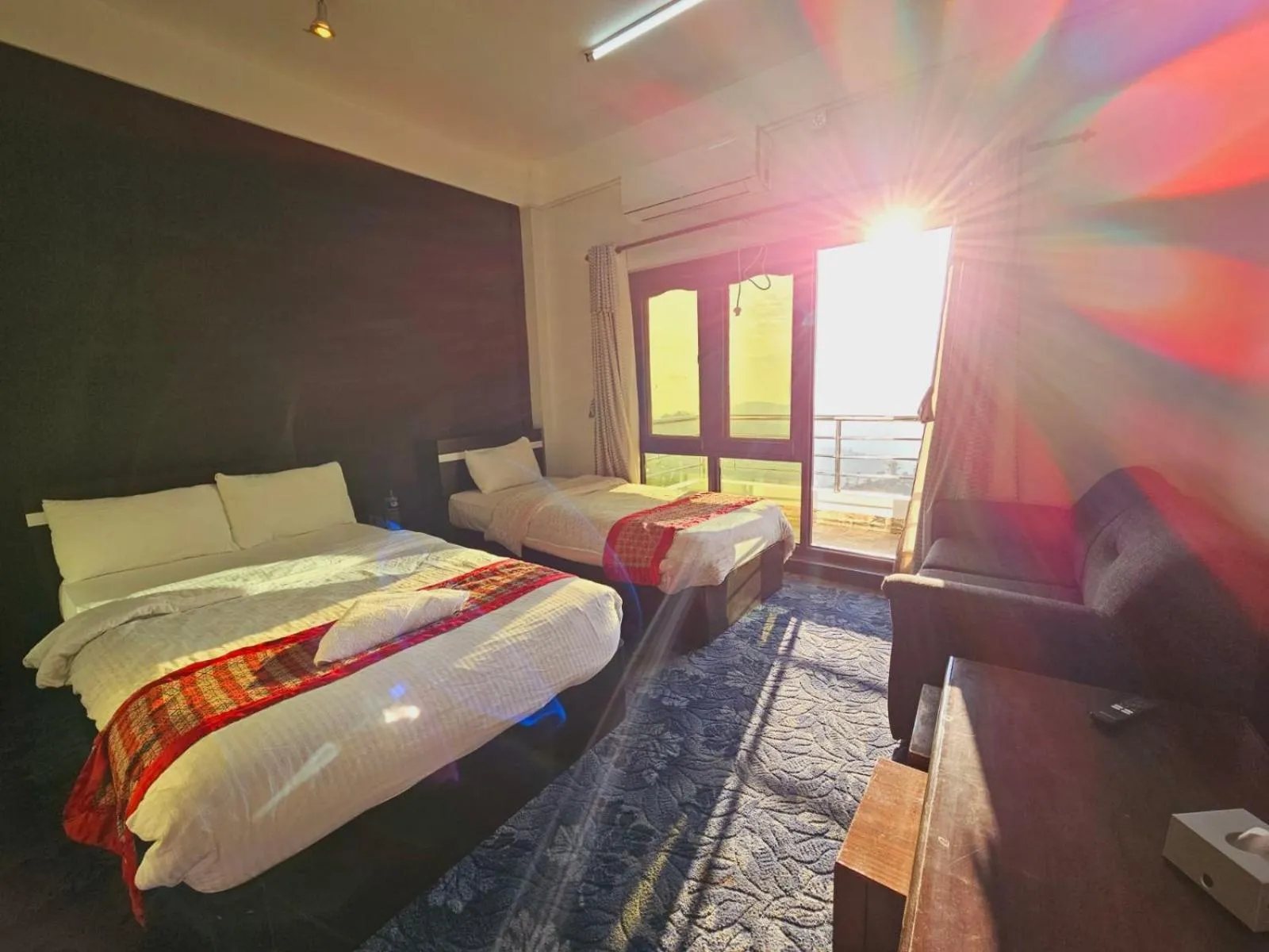 Bedroom, Bed in Hotell Hill Crown