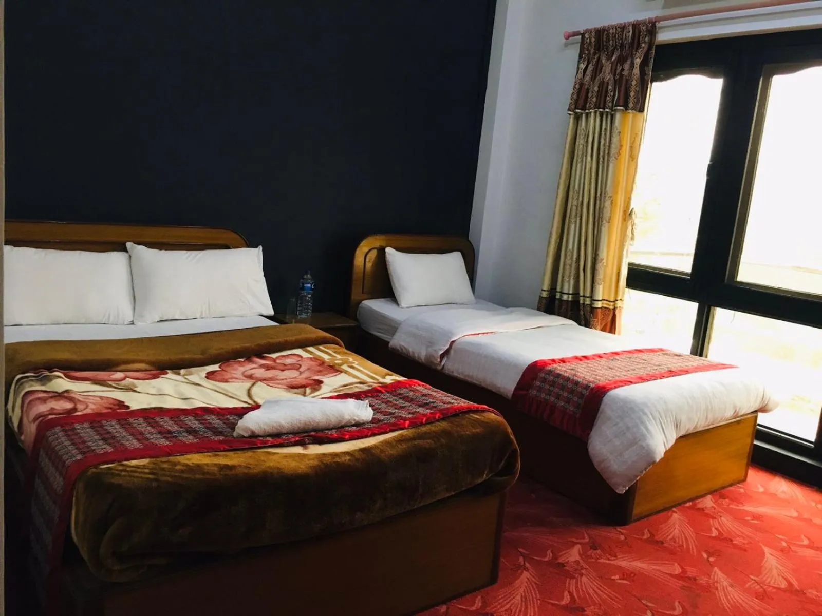 Bedroom, Bed in Hotell Hill Crown