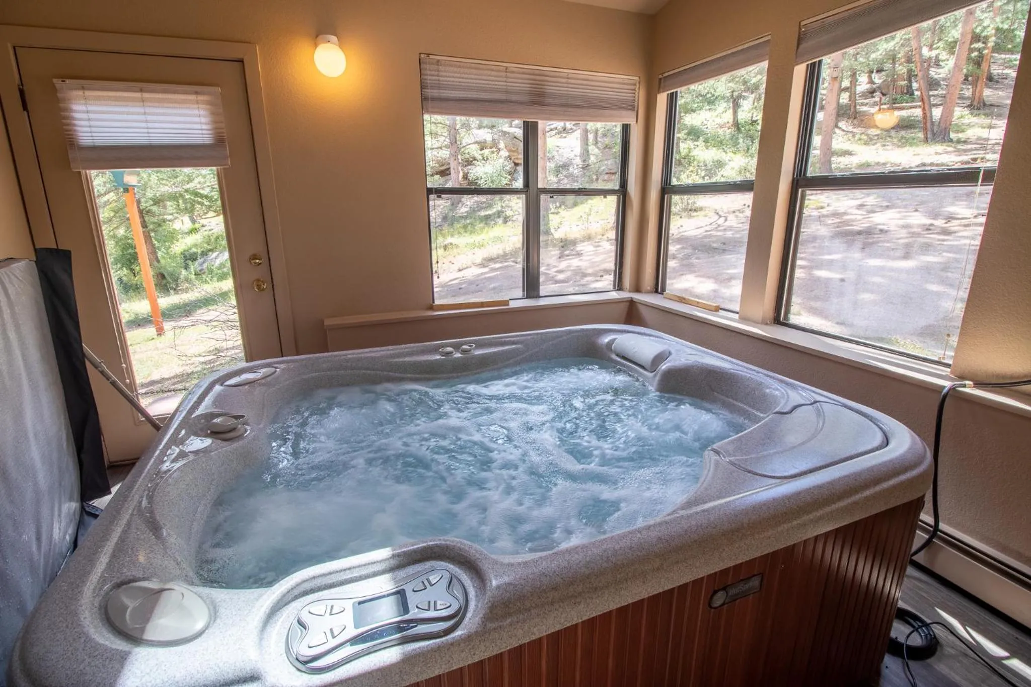 Hot Tub in Castle Mountain Lodge