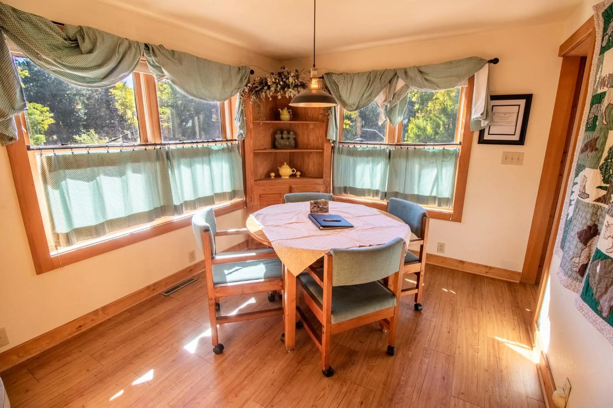 Seating area in Castle Mountain Lodge