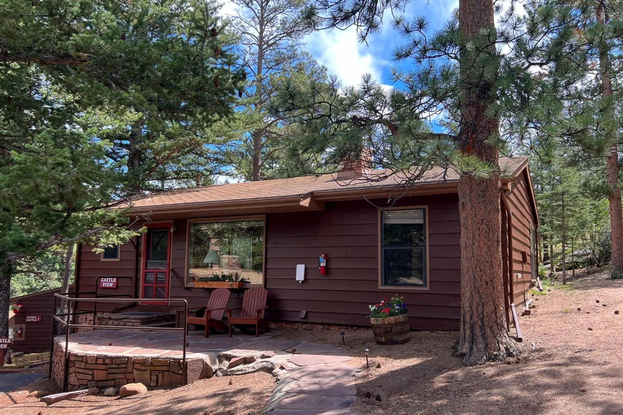 Property building in Castle Mountain Lodge