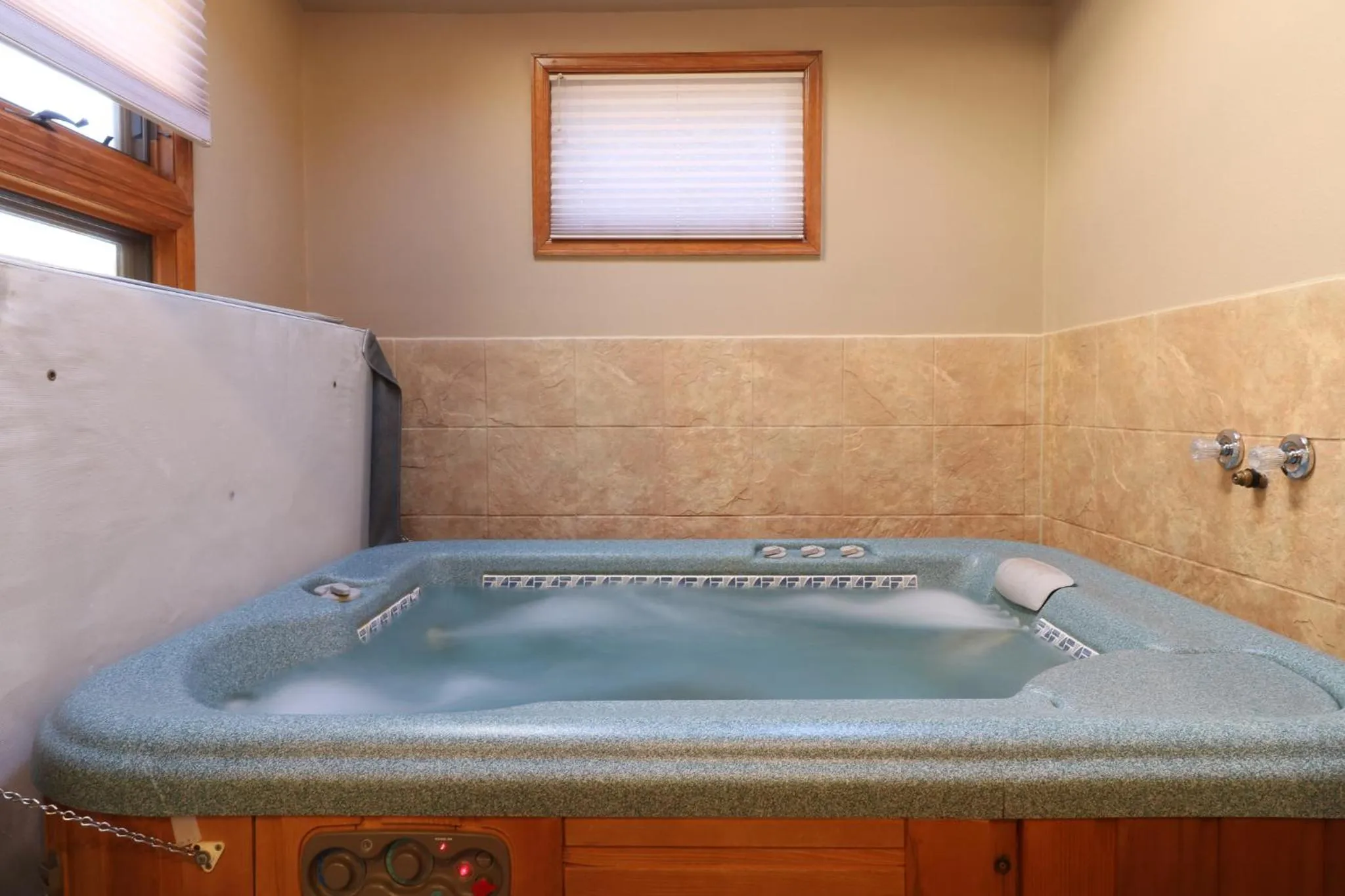 Hot Tub in Castle Mountain Lodge