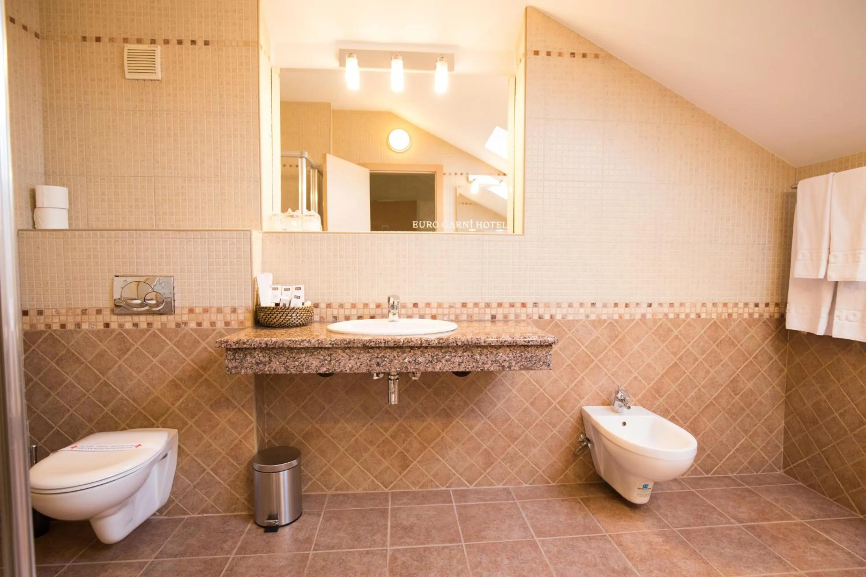 Bathroom in Euro Garni Hotel