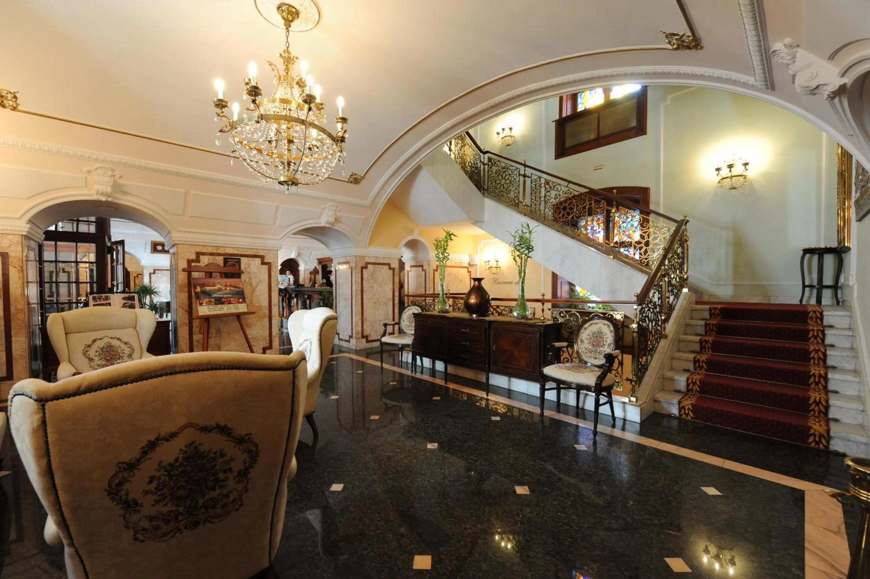 Lobby or reception in Hotel Leopold I