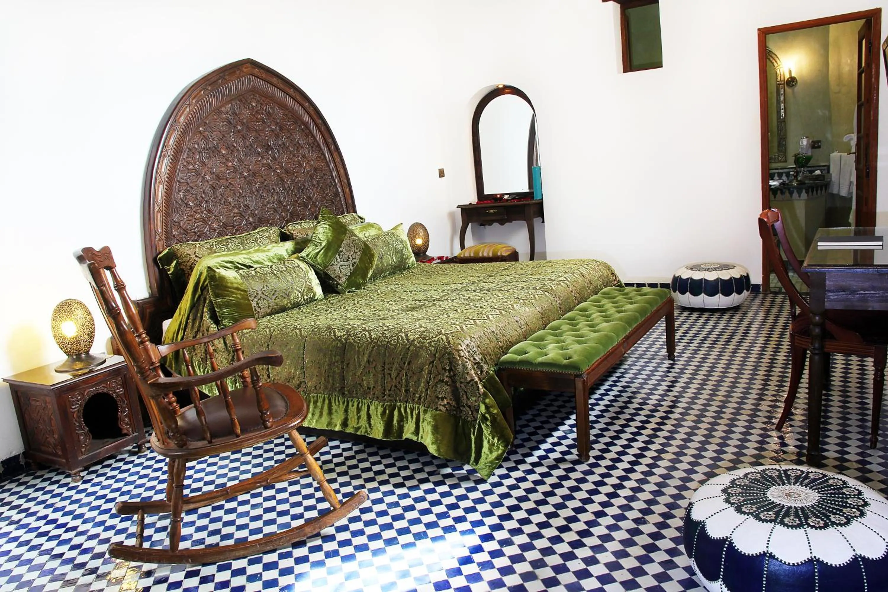Bed in Riad Alya