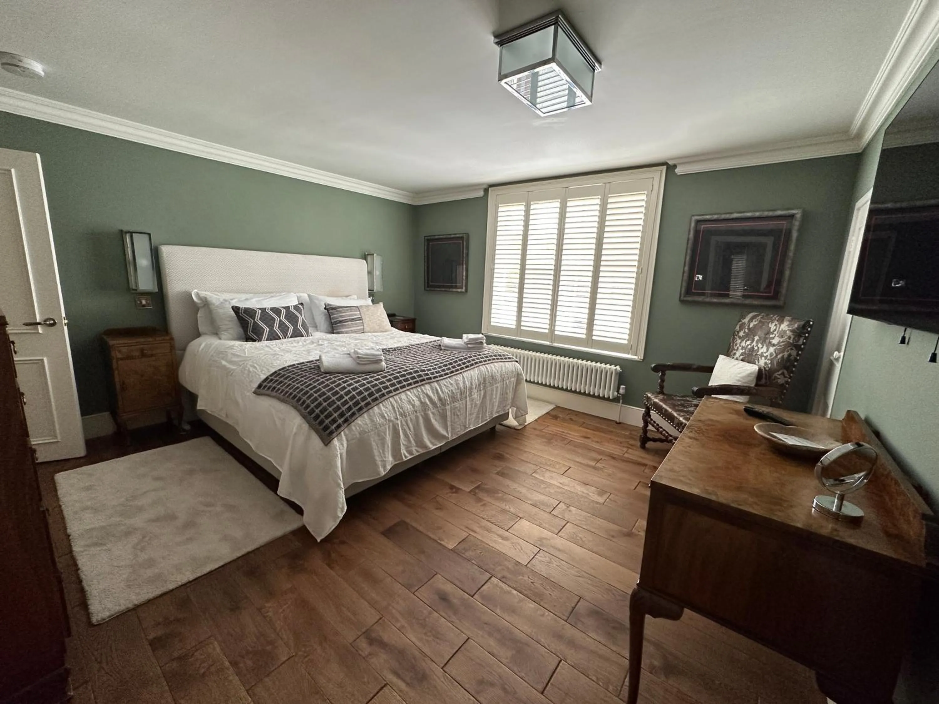 Bed in The Brontë Wing at The Apothecary Rye