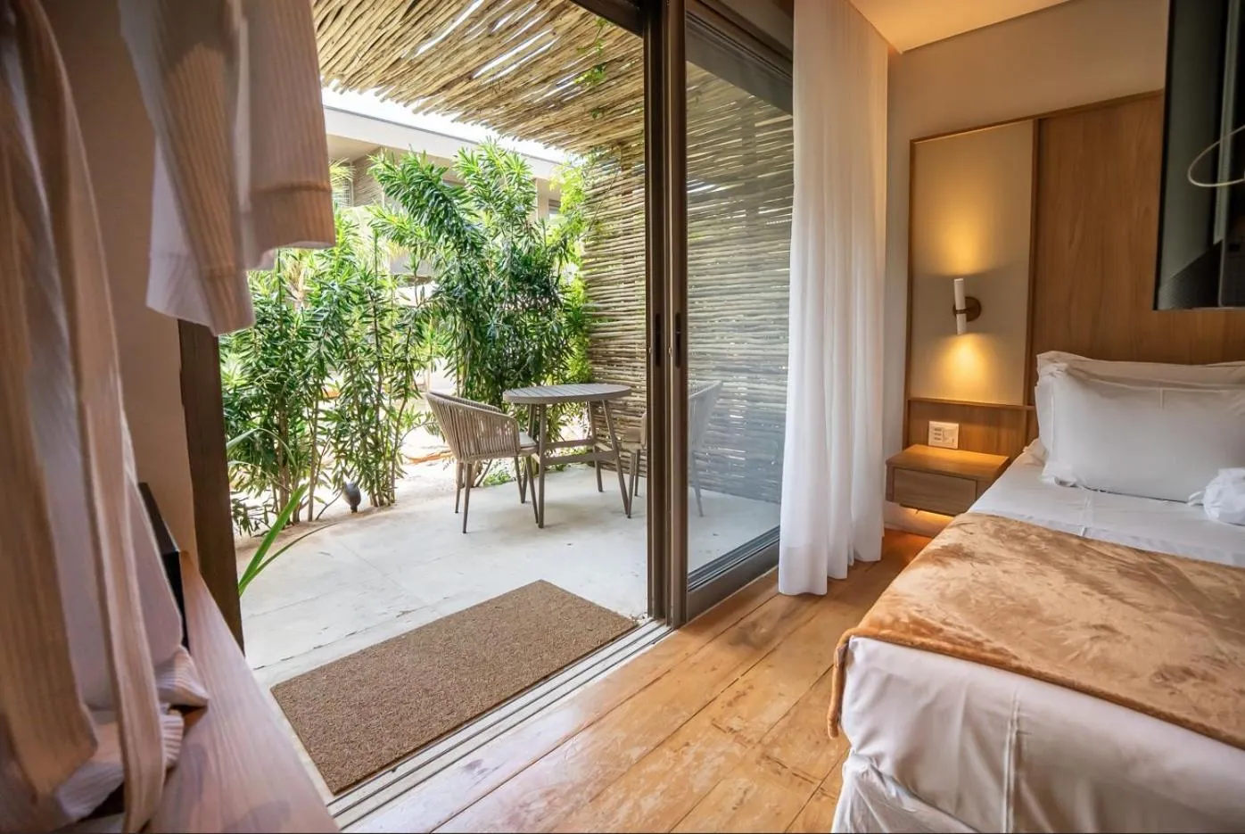 Bed in Duke Beach Hotel Maresias