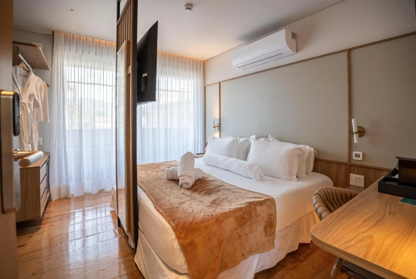 Bed in Duke Beach Hotel Maresias